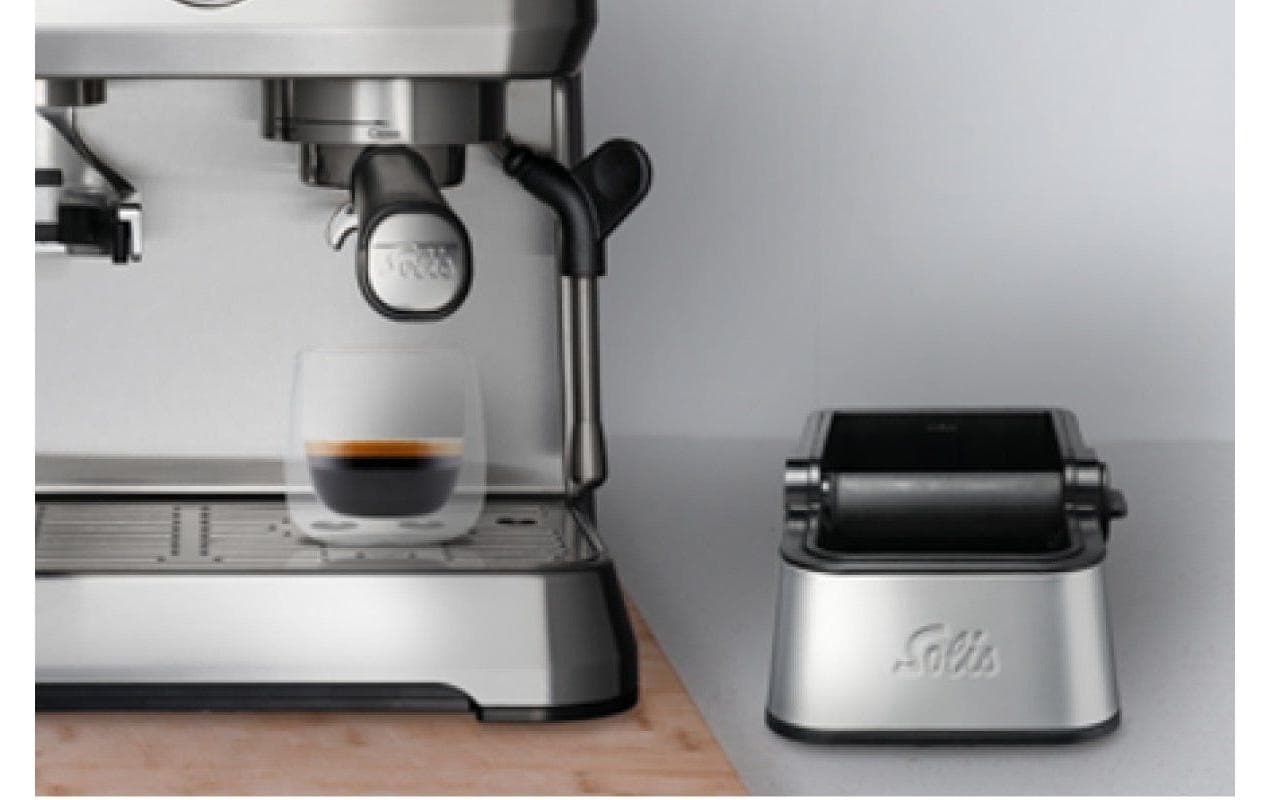 Solis Abklopfbehälter Perfetta Silber/Schwarz