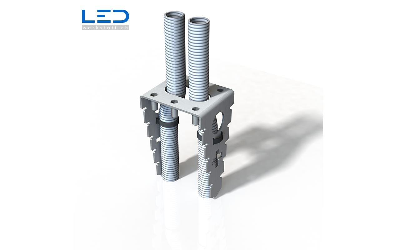LED Werkstatt Ankerkorb zu E-Socket Energiesäule