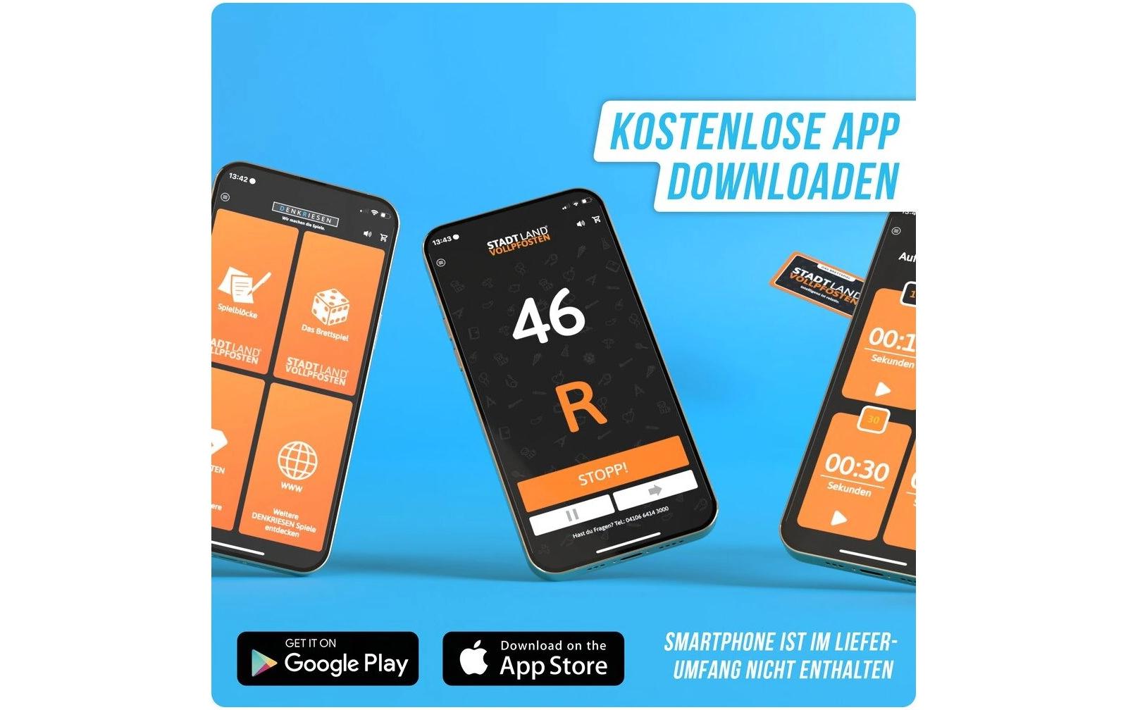 Denkriesen Stadt Land Vollpfosten – A4 Block Silvester Edition (d)