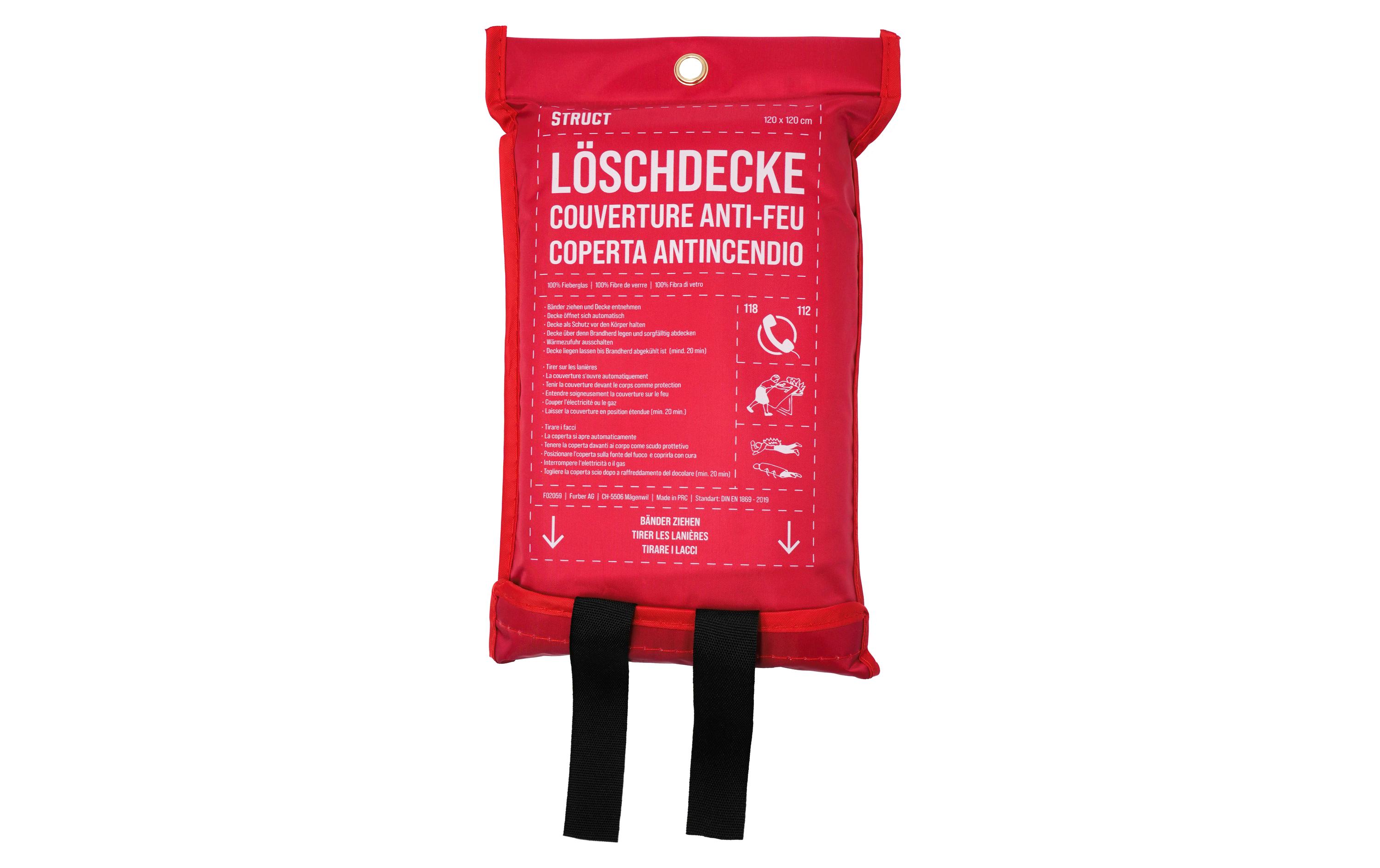 STRUCT Löschdecke 120 x 120 cm STRUCT Löschdecke 120 x 120 cm