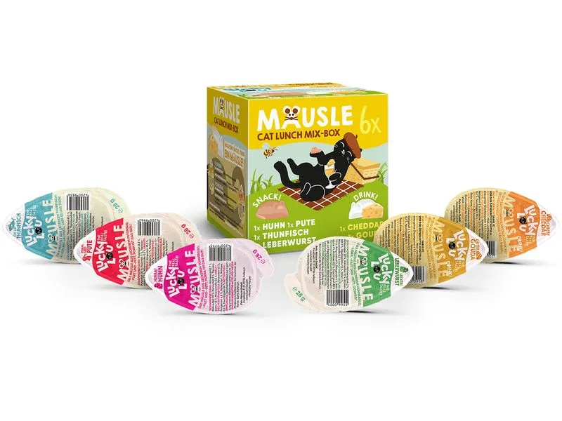 Lucky Lou Katzen-Nahrungsergänzung Mäusle Multipack, 6 x 28 g Lucky Lou Katzen-Nahrungsergänzung Mäusle Multipack, 6 x 28 g