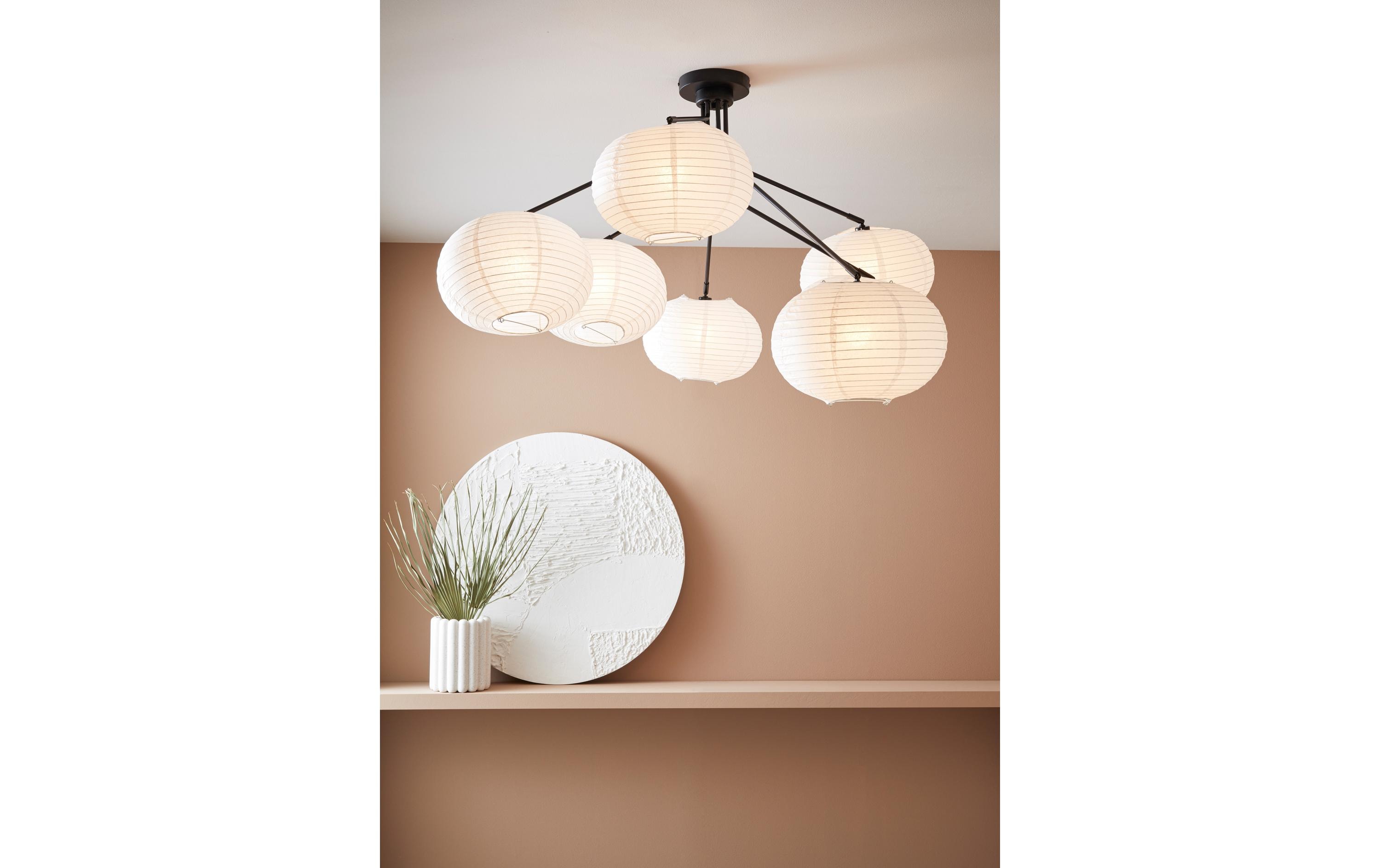 Markslöjd Deckenleuchte Galaxy, 7 x E14, max. 15W, Schwarz/Weiss