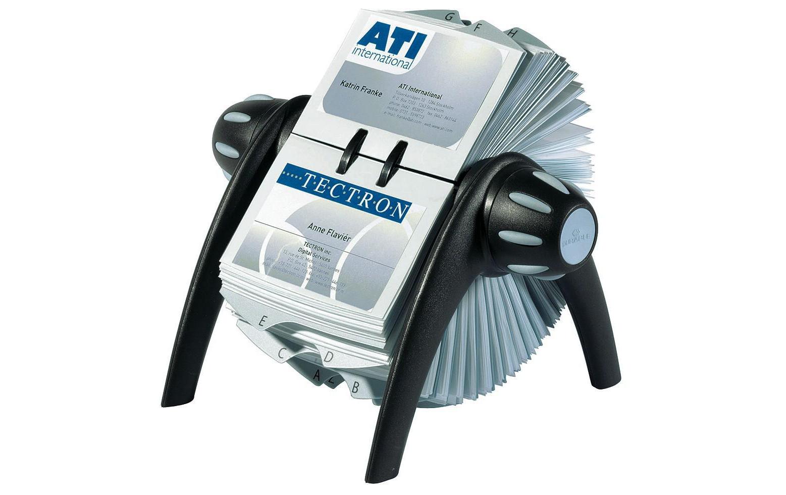 DURABLE Visitenkartenhalter Visifix Flip Schwarz DURABLE Visitenkartenhalter Visifix Flip Schwarz