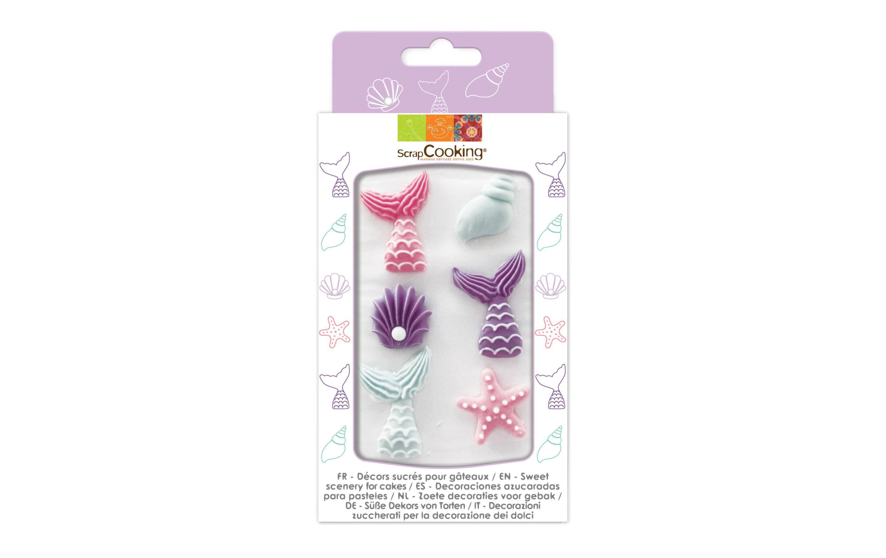 ScrapCooking Zuckerdekore Meerjungfrau 6 Stück ScrapCooking Zuckerdekore Meerjungfrau 6 Stück