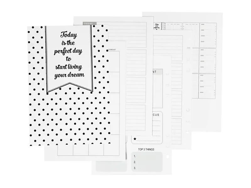 Creativ Company Papiersatzeinlage 5-Wochen-Plan, 142 x 210 mm, 7 Seiten Creativ Company Papiersatzeinlage 5-Wochen-Plan, 142 x 210 mm, 7 Seiten