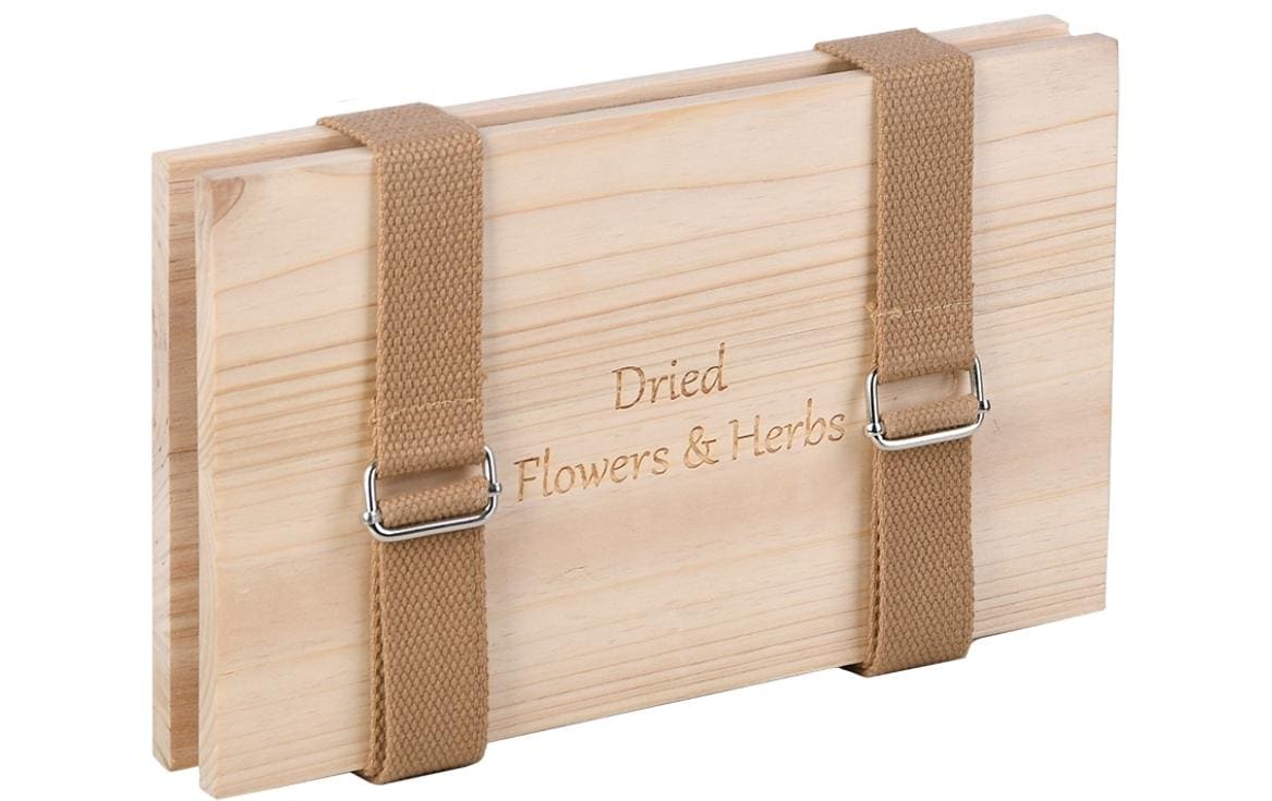 Esschert Design Blumen-und Kräuterpresse mit Bändern