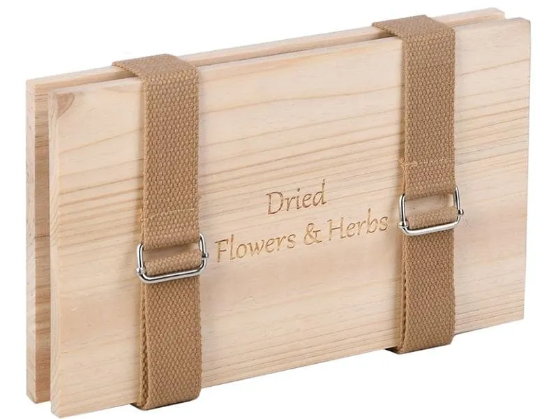 Esschert Design Blumen-und Kräuterpresse mit Bändern