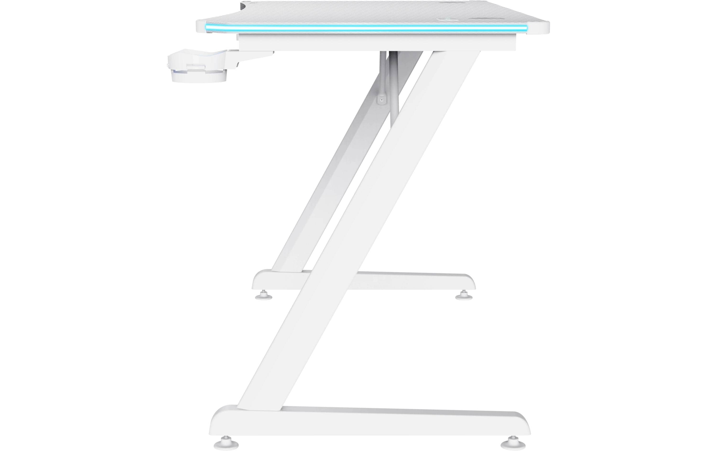 Trust Gaming Tisch GXT 709W Luminus RGB Weiss