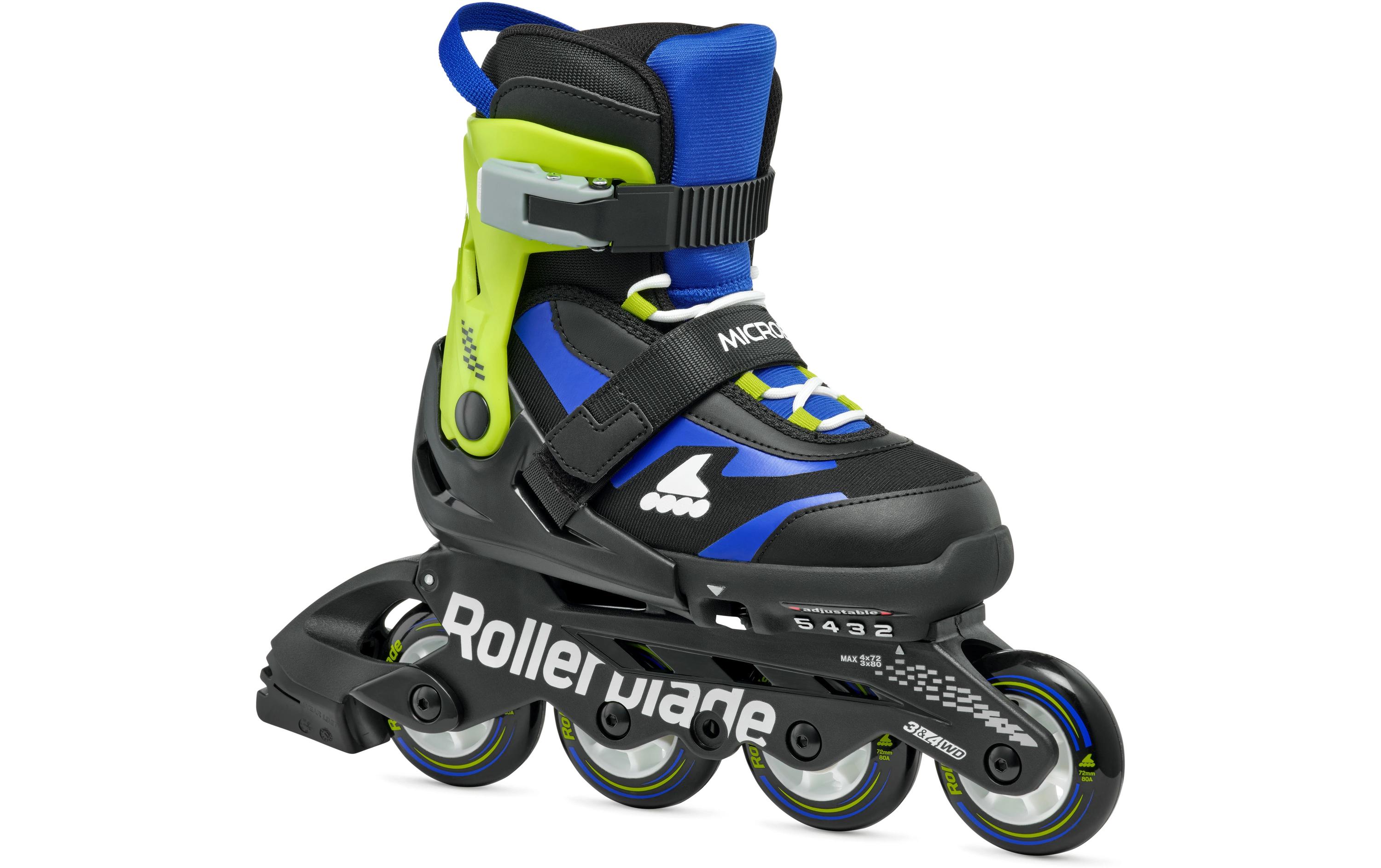ROLLERBLADE Inline-Skates Microblade Schwarz/Blau, 36.5-40.5