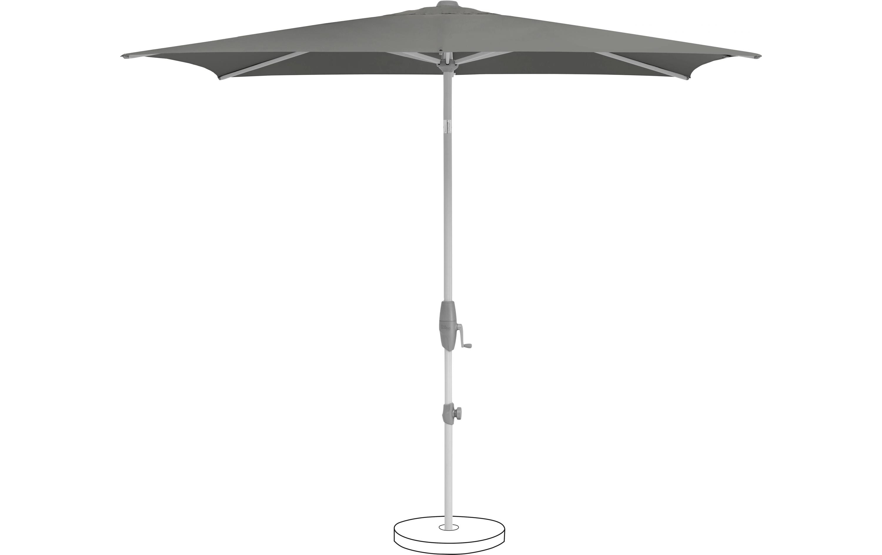 Suncomfort by Glatz Sonnenschirm Shell Turn, 250 x 200 cm, Stone Grey Suncomfort by Glatz Sonnenschirm Shell Turn, 250 x 200 cm, Stone Grey