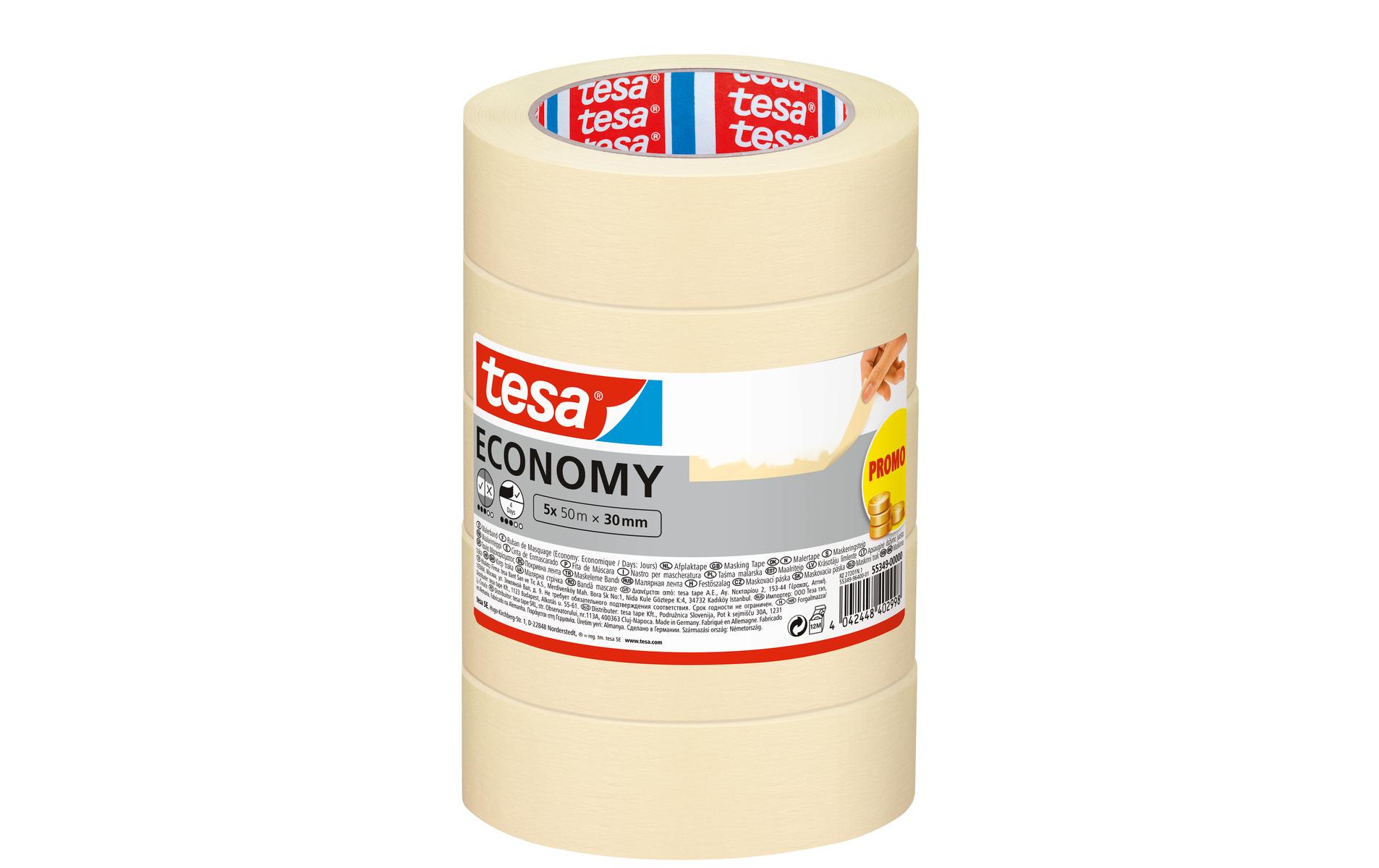 tesa Malerband ECONOMY 5x 50 m x 30 mm tesa Malerband ECONOMY 5x 50 m x 30 mm