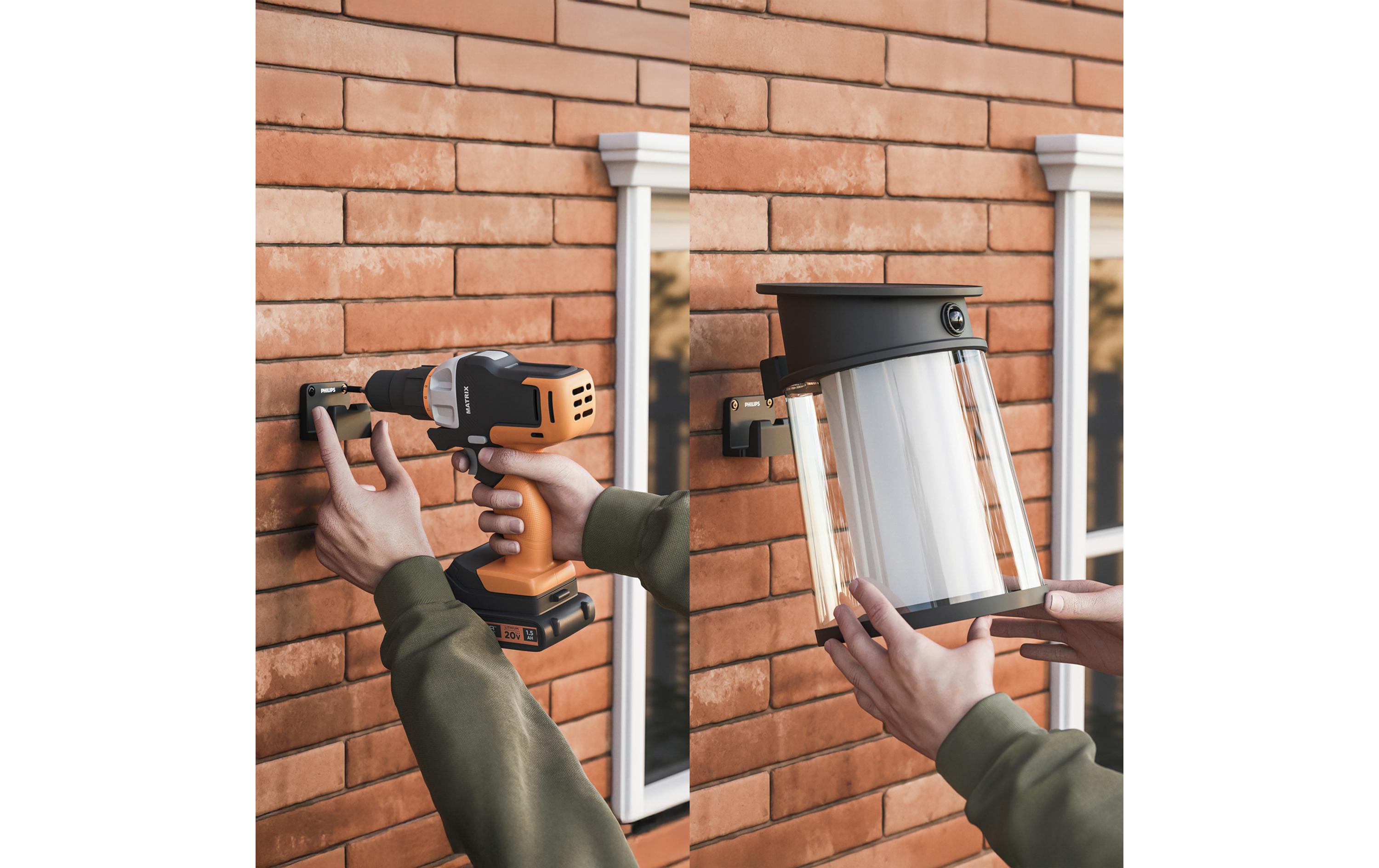 Philips Juda Wand Solar UE RD 2700K anthrazit