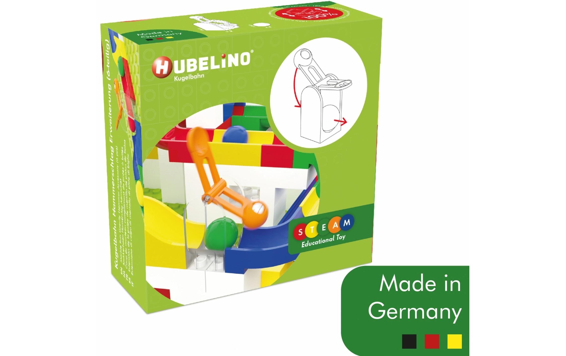 Hubelino Kugelbahn Zubehör Hammerschlag Erweiterung 6 Teile