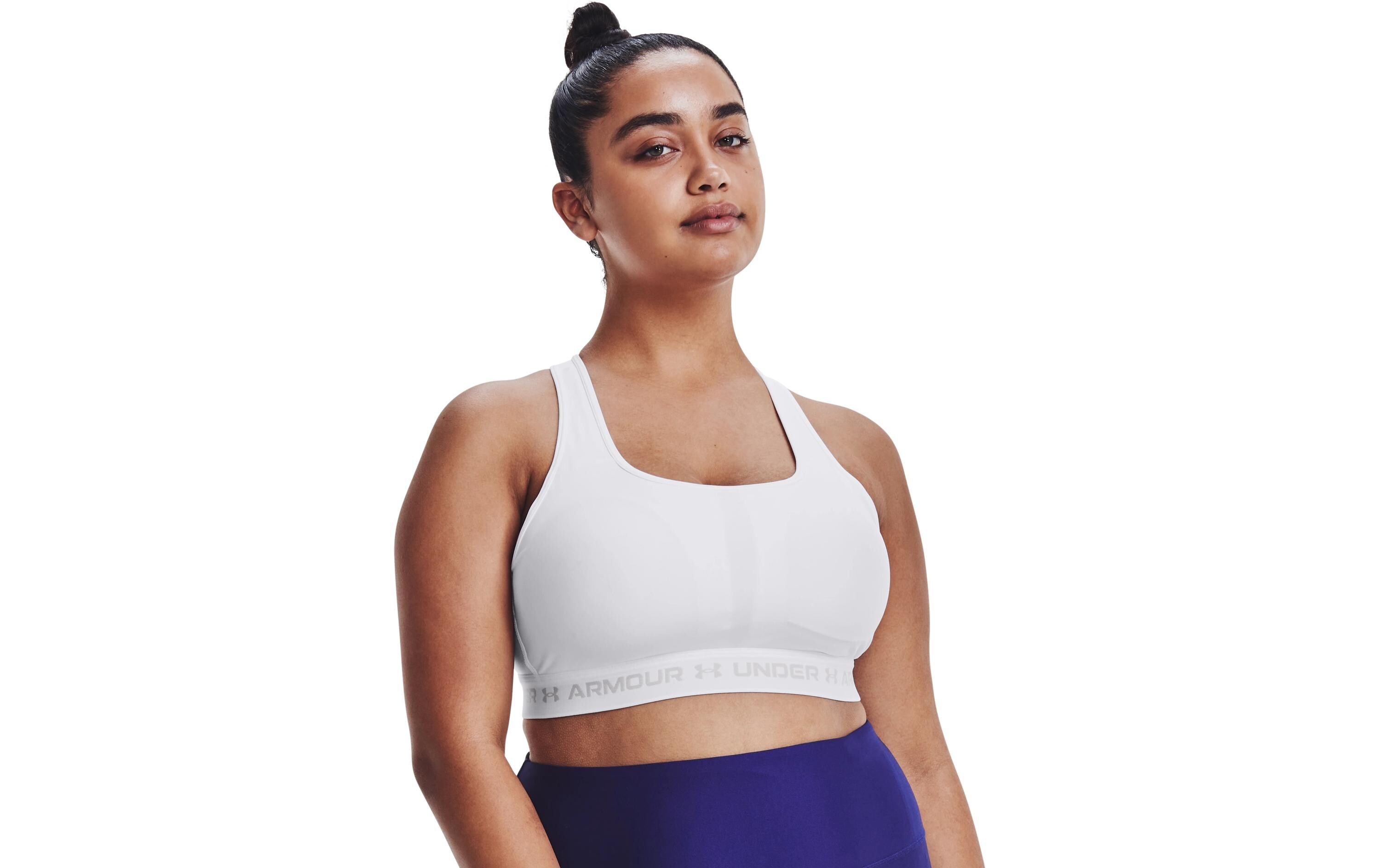 UNDER ARMOUR Sport-BH Crossback Mid Weiss, XL