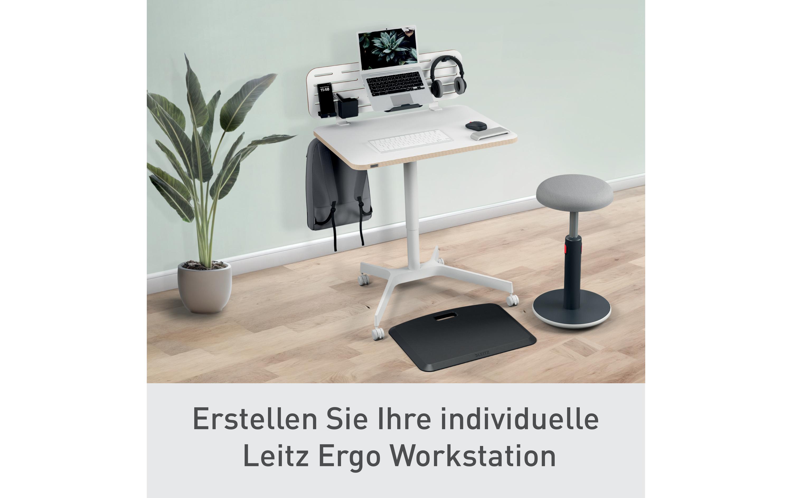 Leitz Ergo, höhenverstallbarer Sitz-/Steh-Schreibtisch Weiss