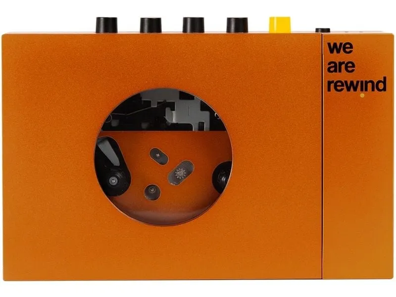 CE Portabler Kassettenspieler we are rewind Orange CE Portabler Kassettenspieler we are rewind Orange