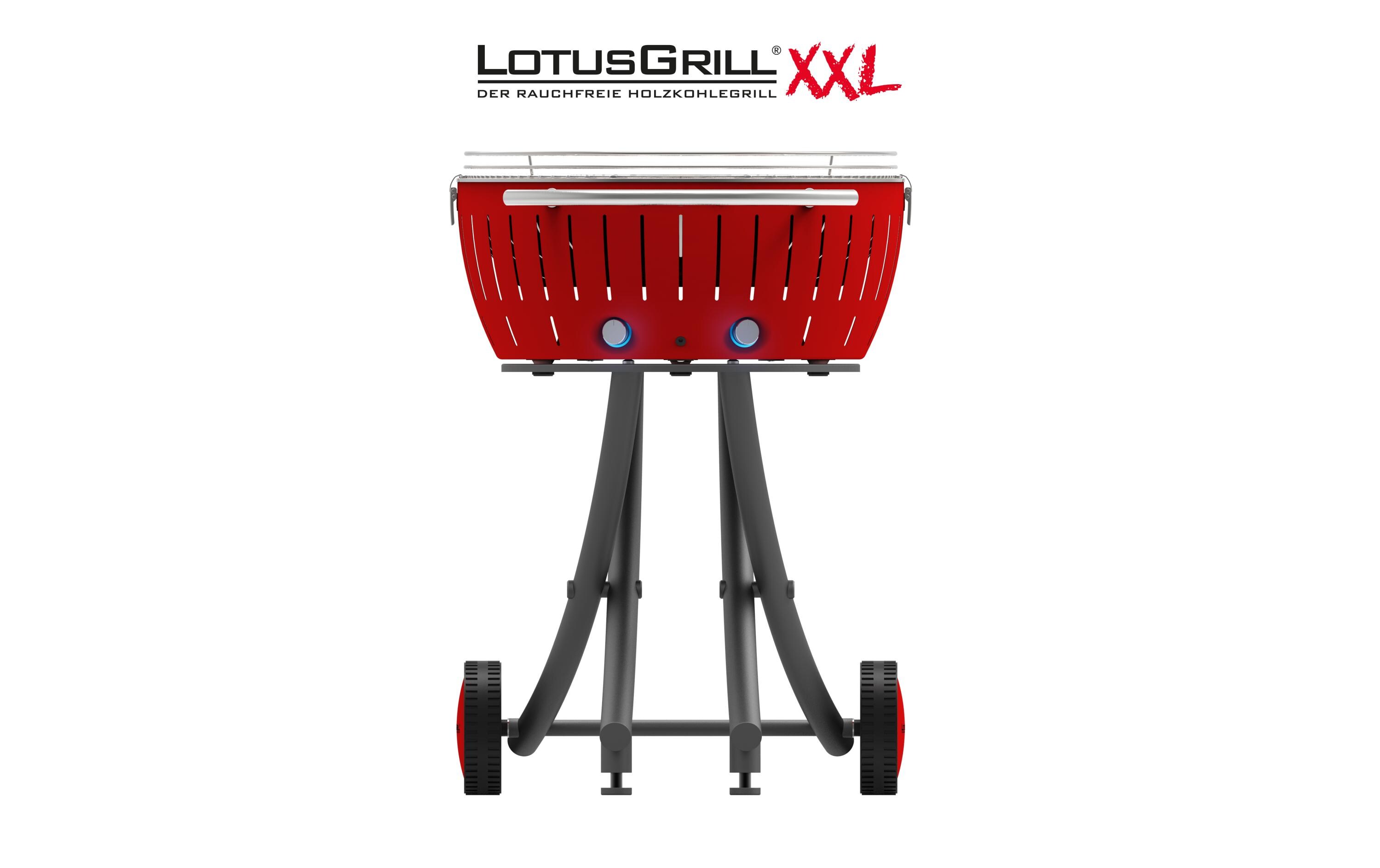 LotusGrill Holzkohlegrill XXL Rot