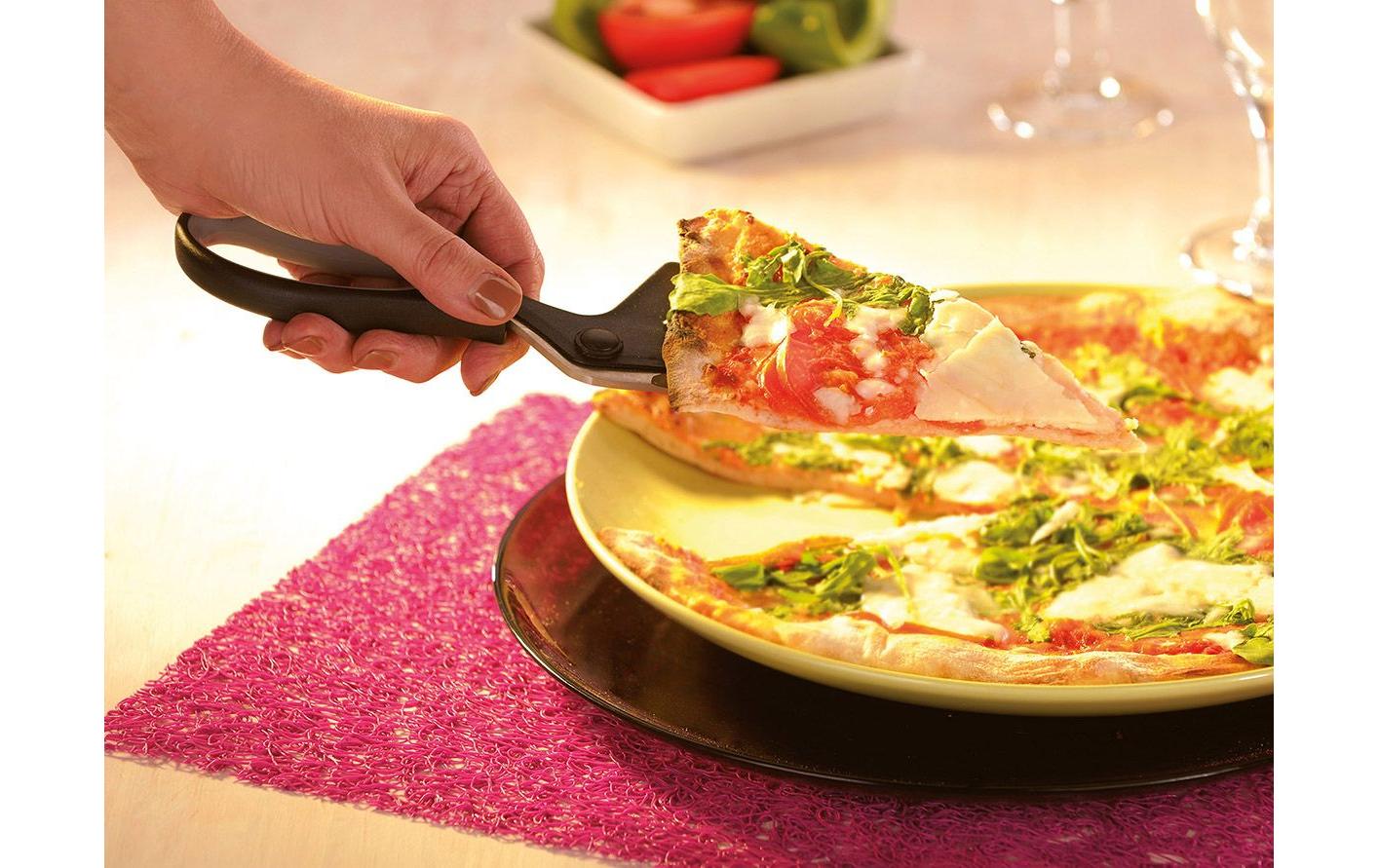 GEFU Pizzaschneider Pezzo Schwarz/Silber