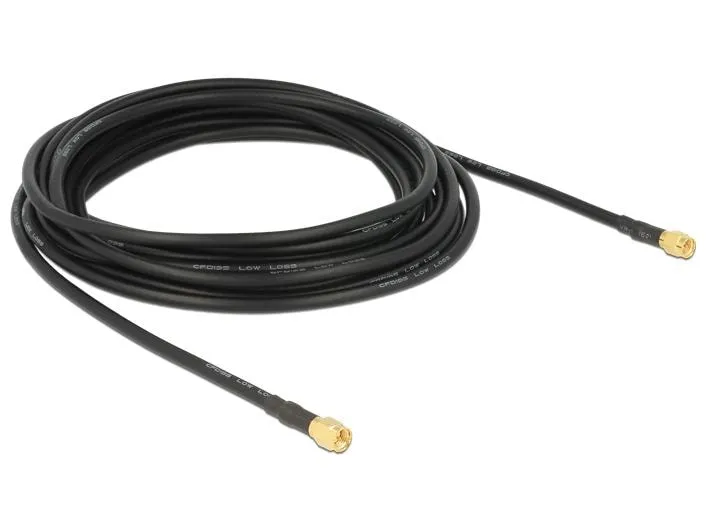 Delock Antennenkabel LMR195 SMA zu SMA, 5 m