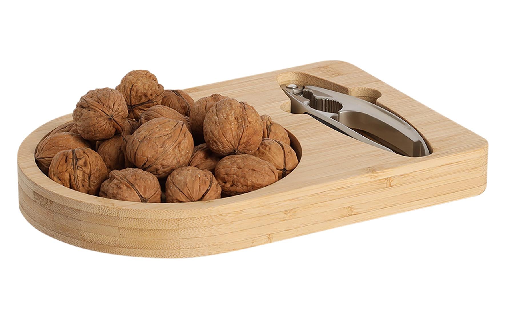 Zeller Present Nussknacker-Set 2-teilig aus Bambus 26 x 17.5 x 5.3 cm