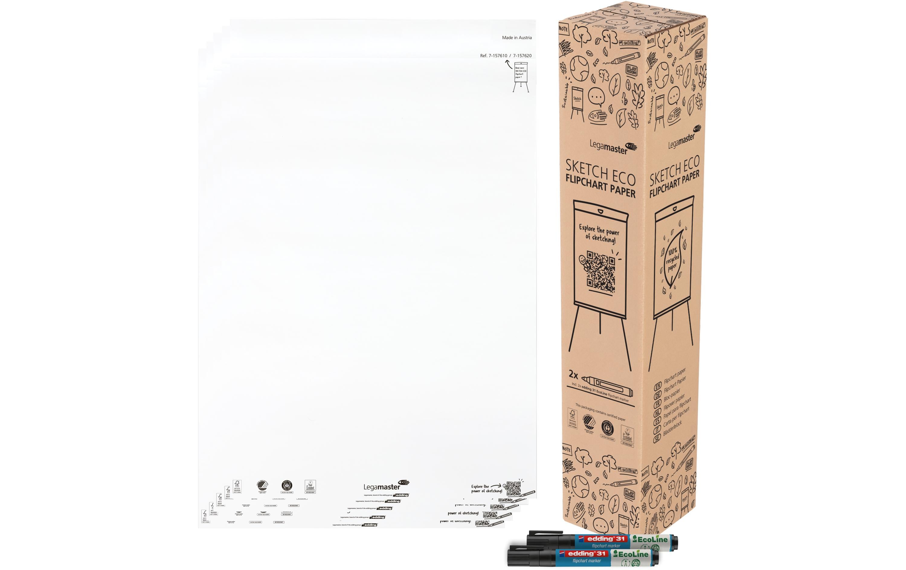 Legamaster Papierblock blanko 65 x 98 cm Hochweiss 5 Stück x 20 Blatt Legamaster Papierblock blanko 65 x 98 cm Hochweiss 5 Stück x 20 Blatt