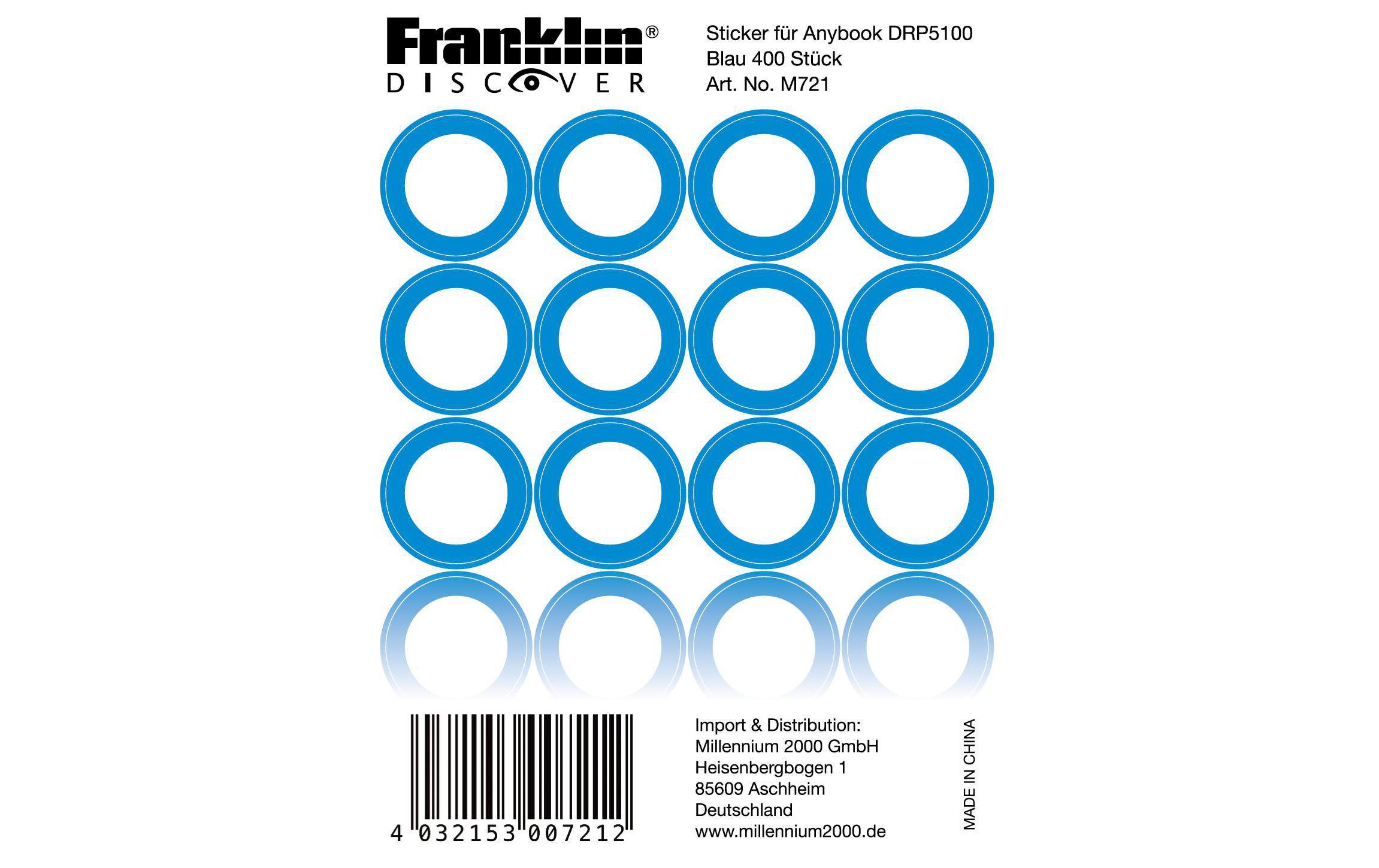 Franklin Sticker für AnyBook DRP-5100 Blau