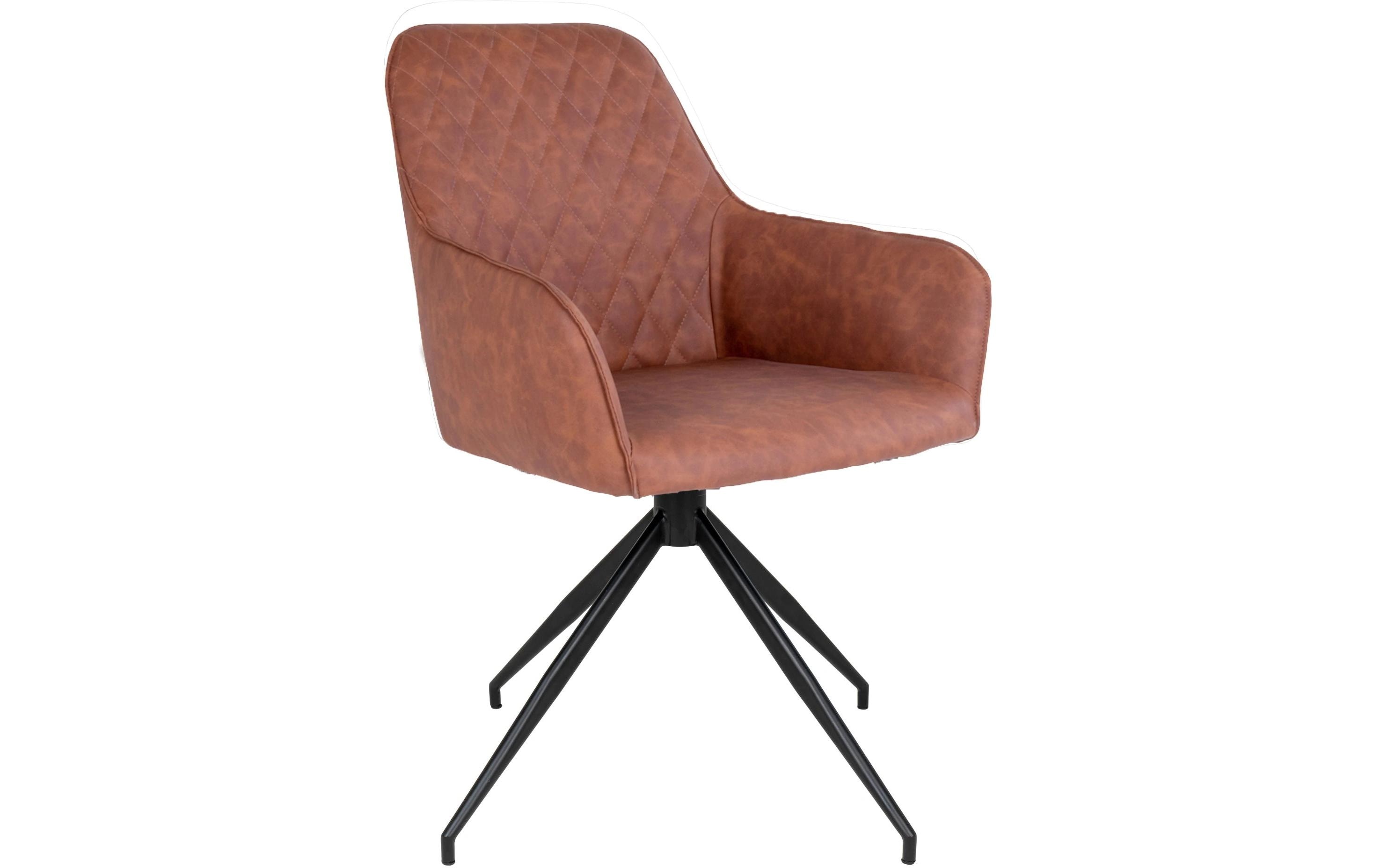 House Nordic Stuhl Harbo 62 x 56 x 89, Braun/Schwarz, 1 Stück