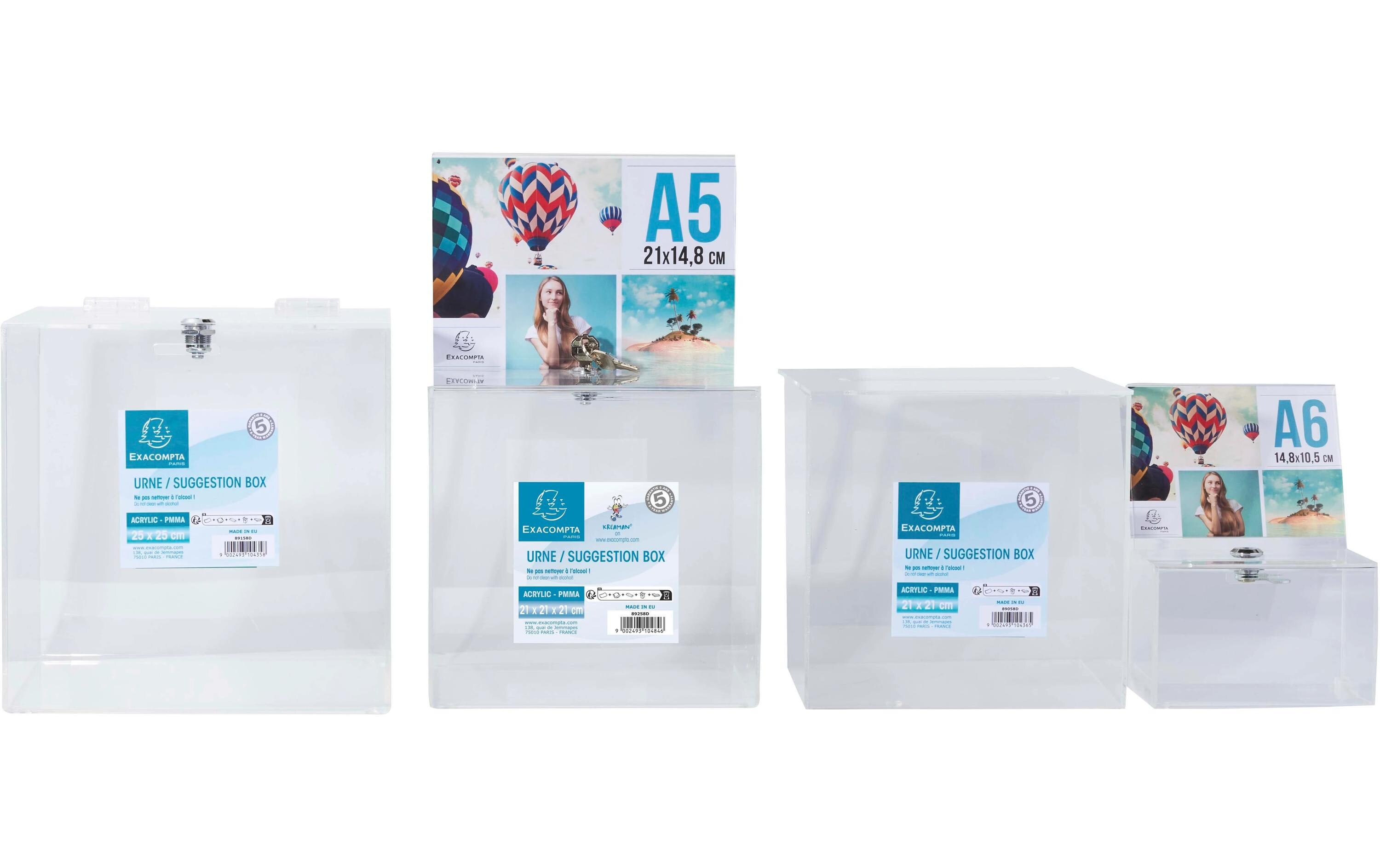 Exacompta Einwurfbox mit Kopfblende A6