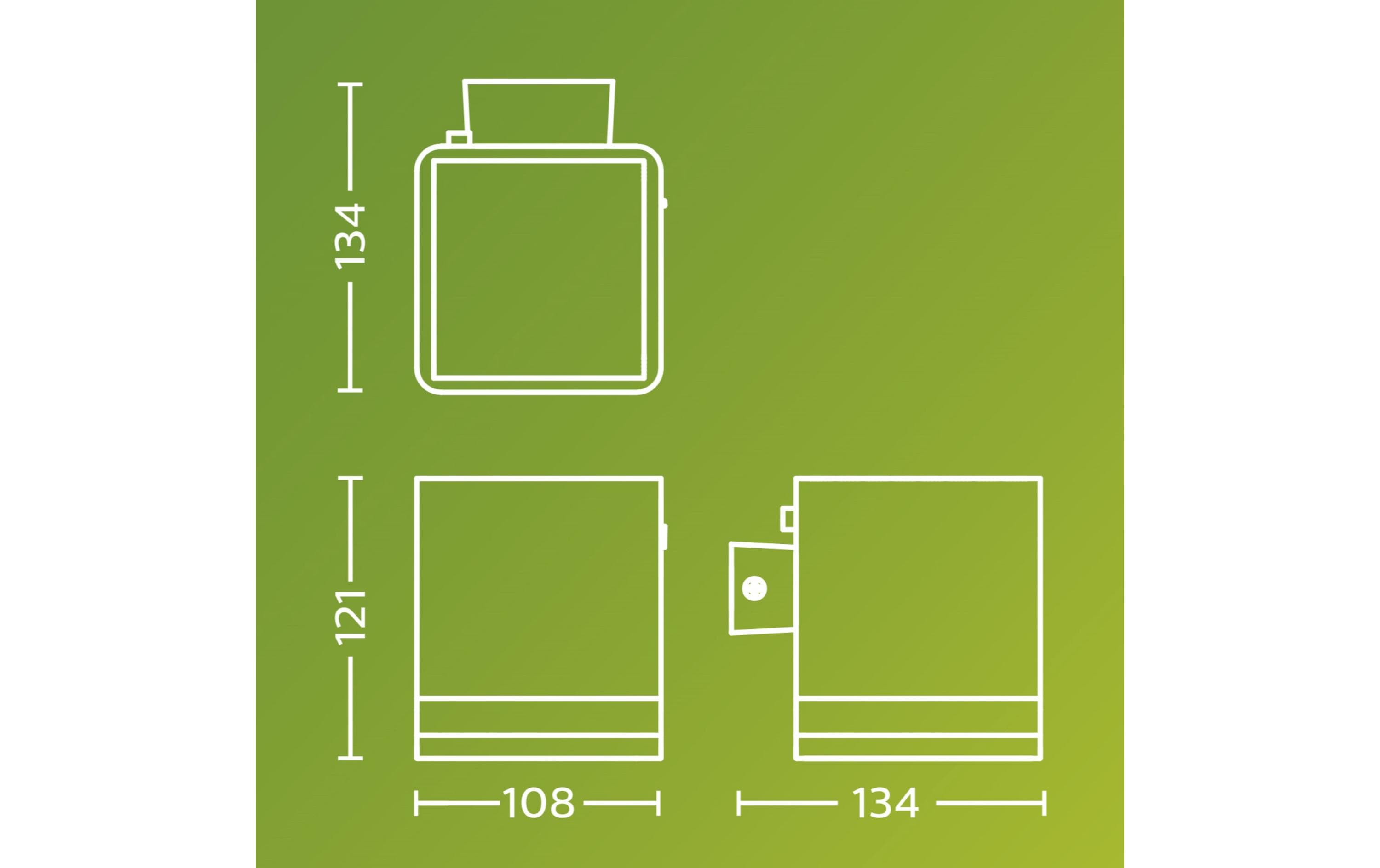 Philips Virona Wand Solar 1.8W 2700K schwarz