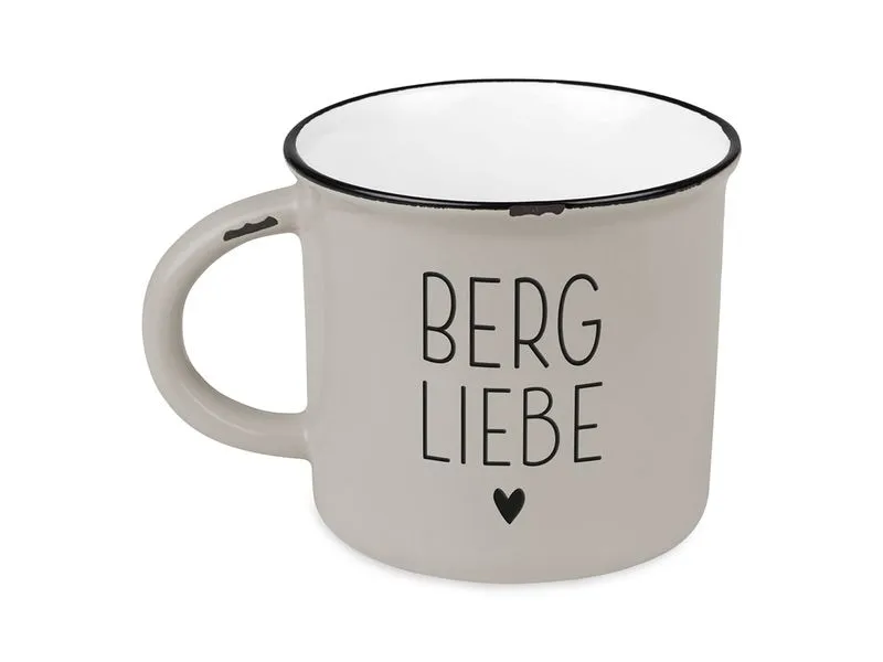 Grafik Werkstatt Vintage Becher Bergglück Bergliebe Grafik Werkstatt Vintage Becher Bergglück Bergliebe