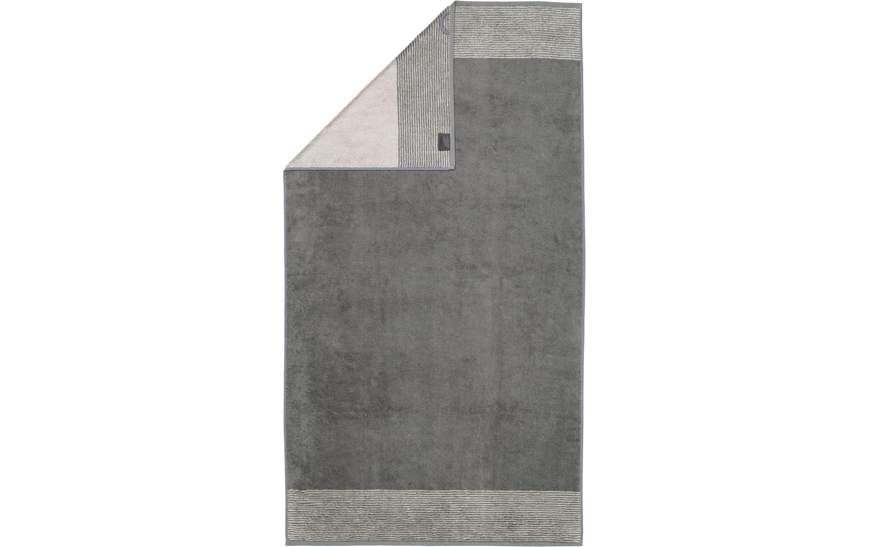 Cawö Duschtuch Two Tone 80 x 150 cm, Schiefer