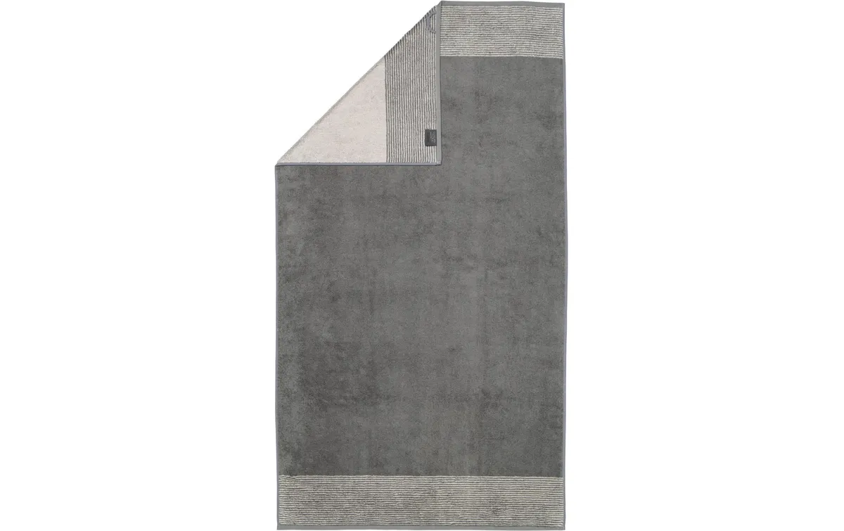 Cawö Duschtuch Two Tone 80 x 150 cm, Schiefer