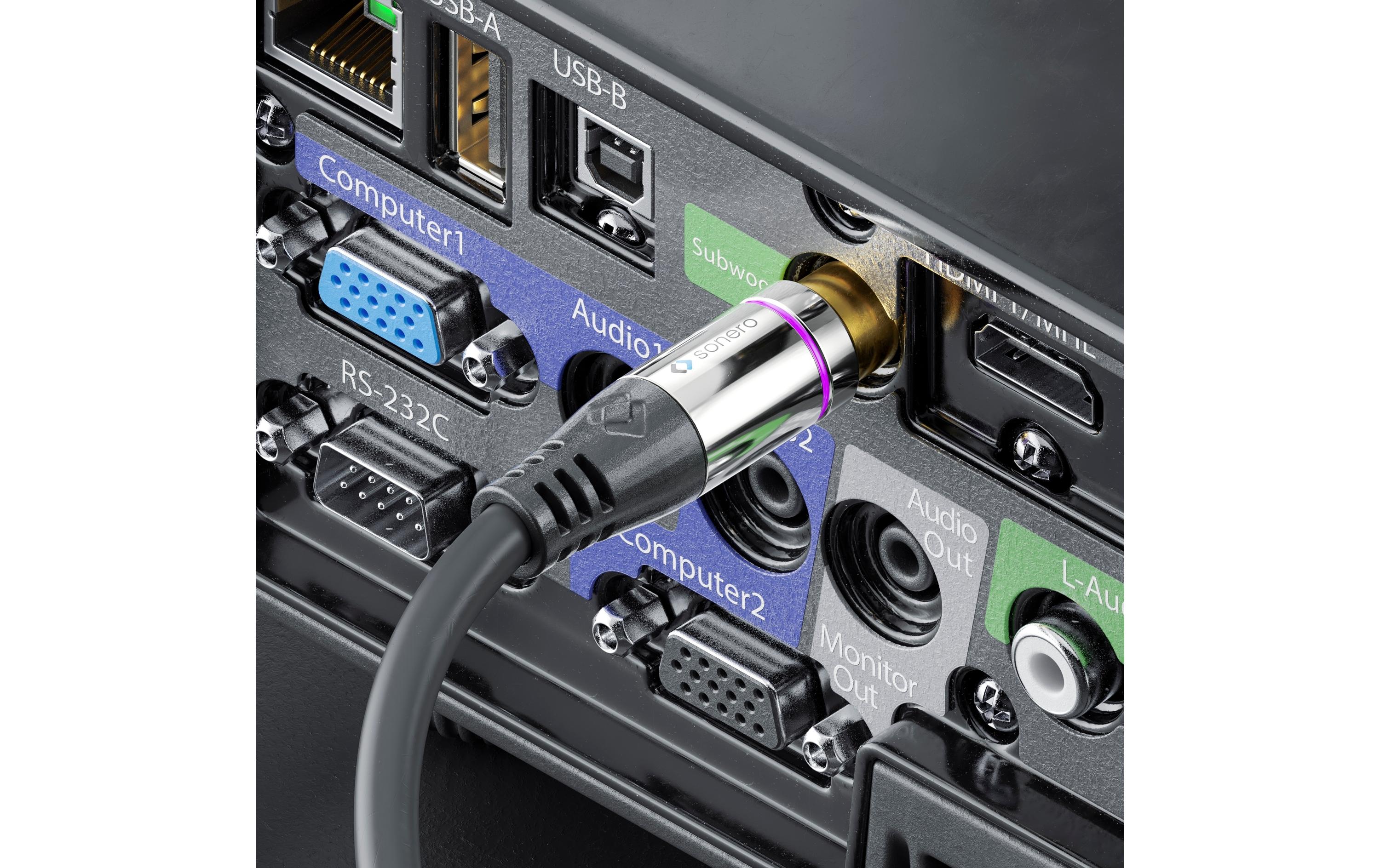 sonero Subwoofer Stereo / Mono Y-Kabel Cinch - Cinch 2 m