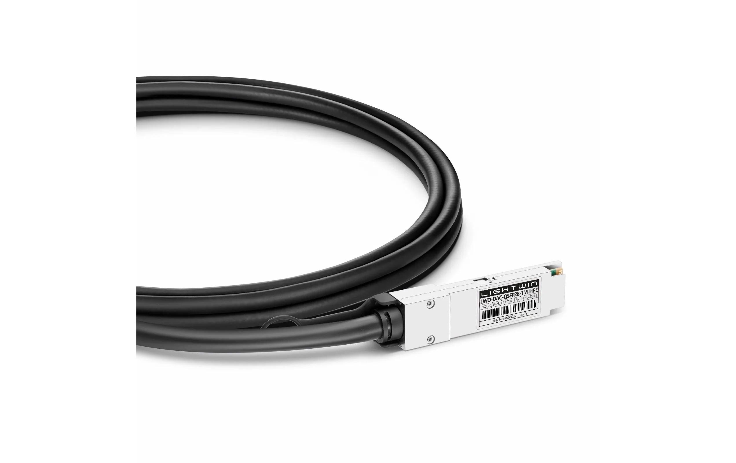 Lightwin Optics DA-Kabel Passiv 100GB HPE/Aruba QSFP28/QSFP28 1 m