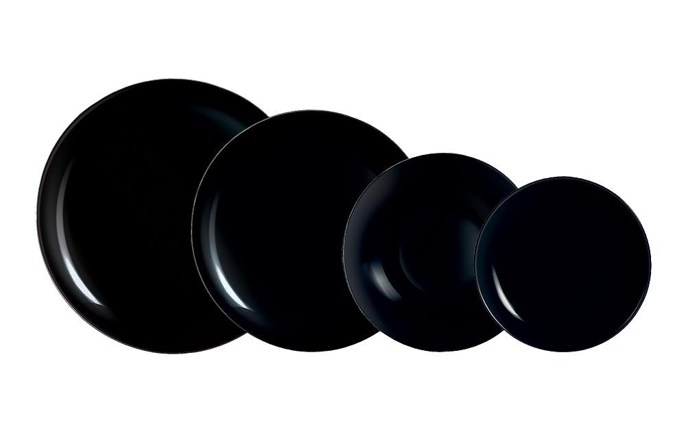 Arcoroc Frühstücks- & Dessertteller Evolution Ø 19 cm, Schwarz