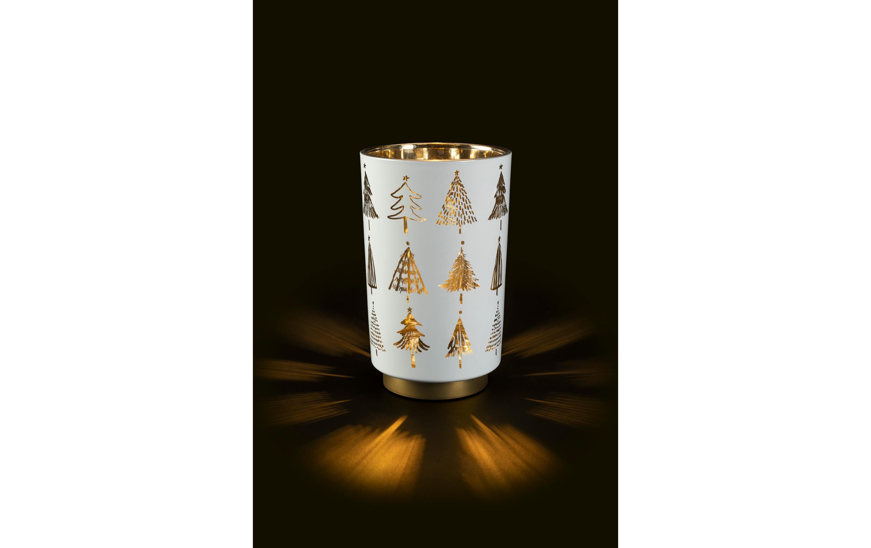 STT Laterne, Baum, M, 20 cm, Weiss STT Laterne, Baum, M, 20 cm, Weiss