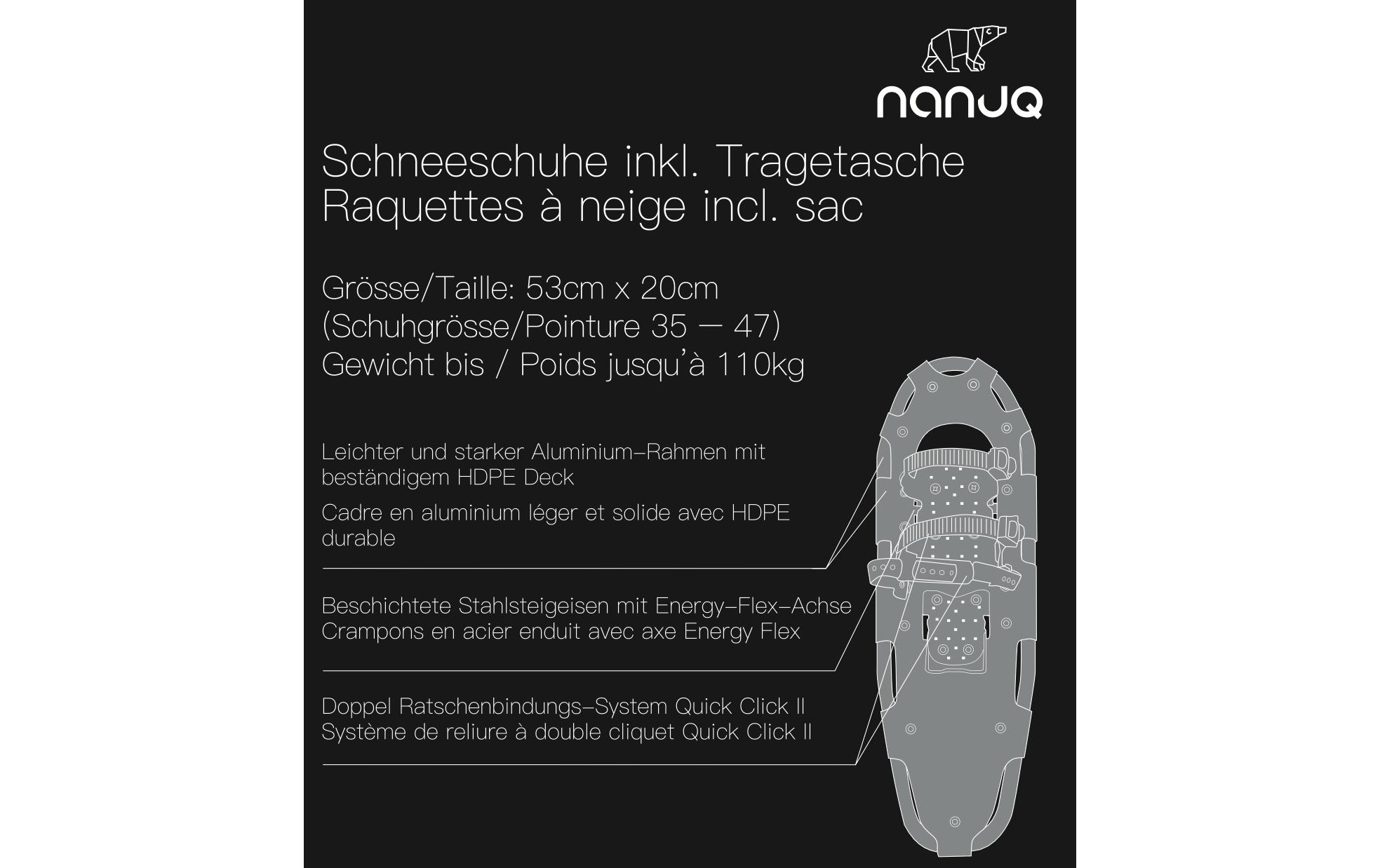 Nanuq Schneeschuh Explorer Blau