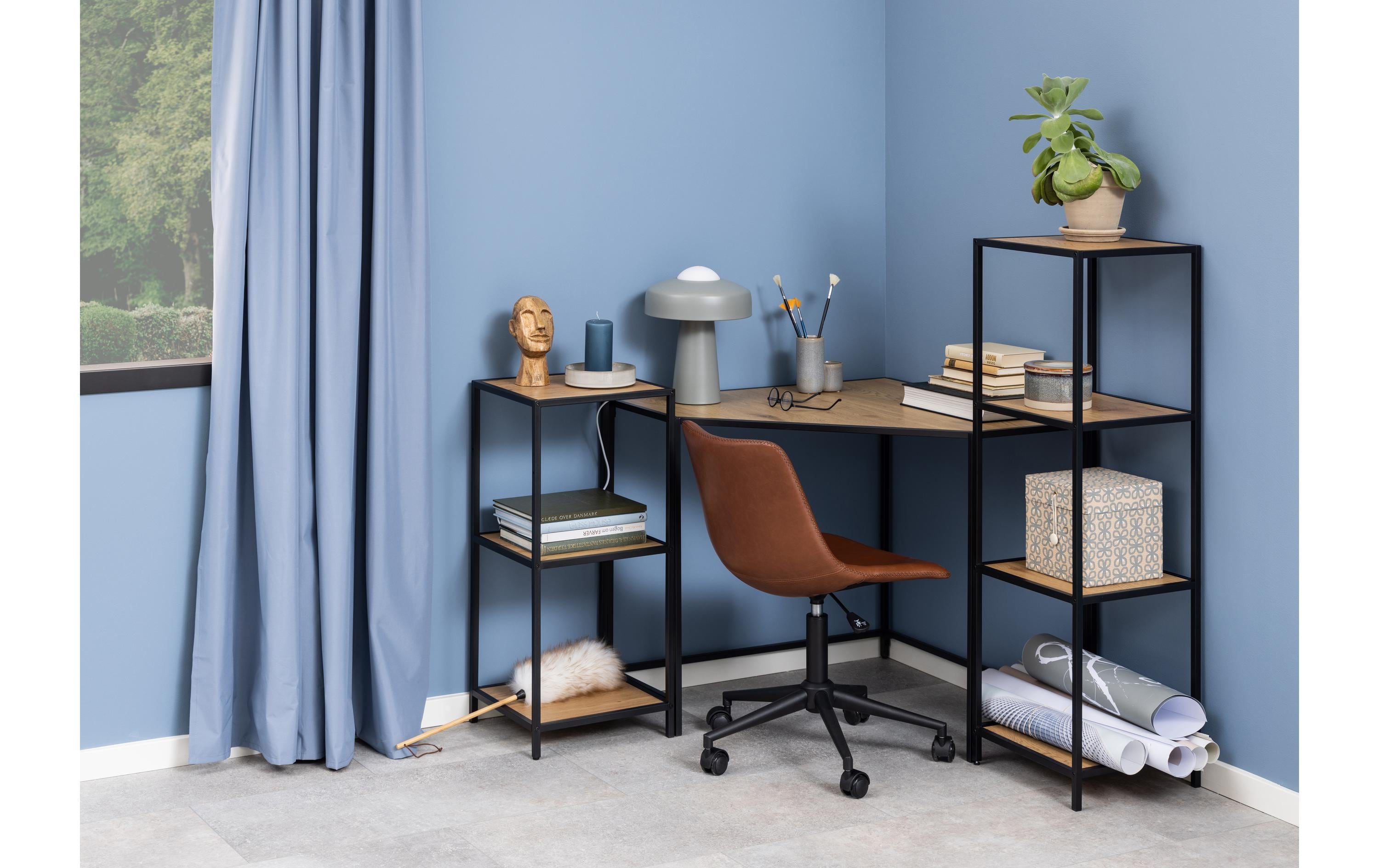 AC Design Regal Seaford 35 x 37 x 119,5 cm, Nature/Schwarz AC Design Regal Seaford 35 x 37 x 119,5 cm, Nature/Schwarz