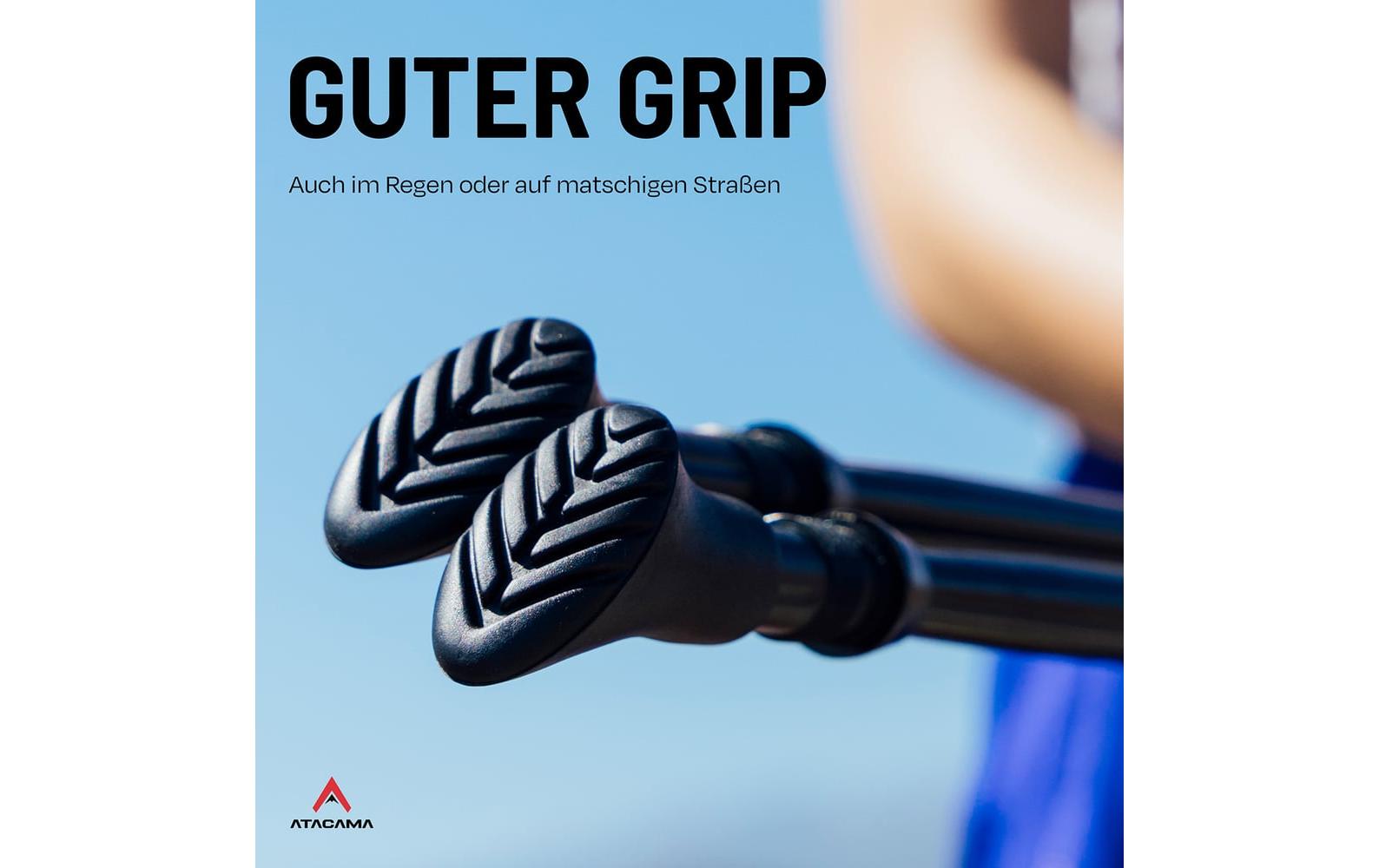 Atacama Nordic Walking Gummipuffer Wanderstockaufsatz 10er-Set