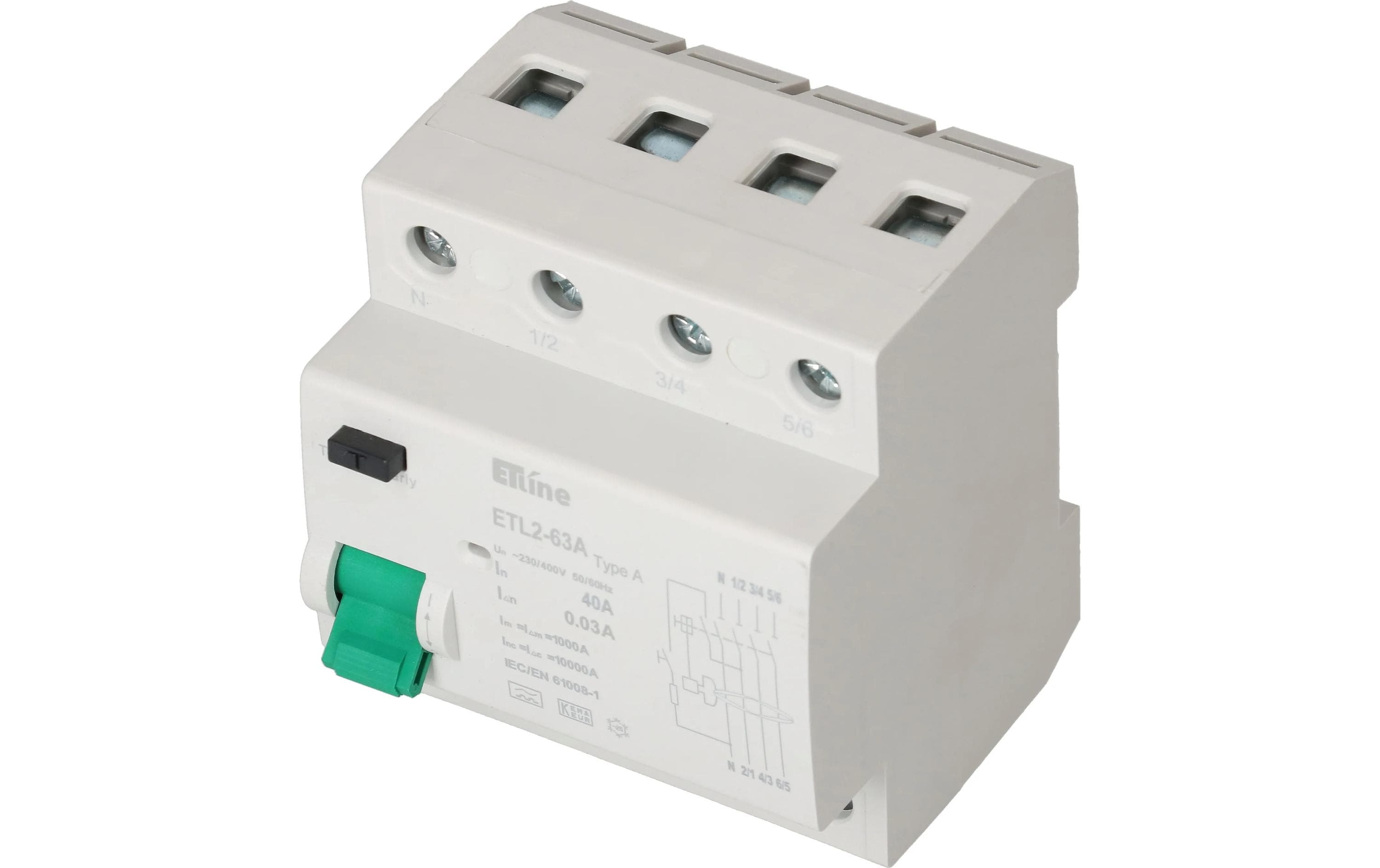 Max Hauri Build FI Schalter 3P+N 40 A Max Hauri Build FI Schalter 3P+N 40 A