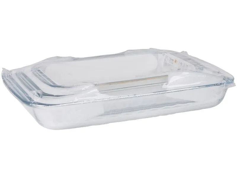 alpina Auflaufform-Set Eckig, Transparent