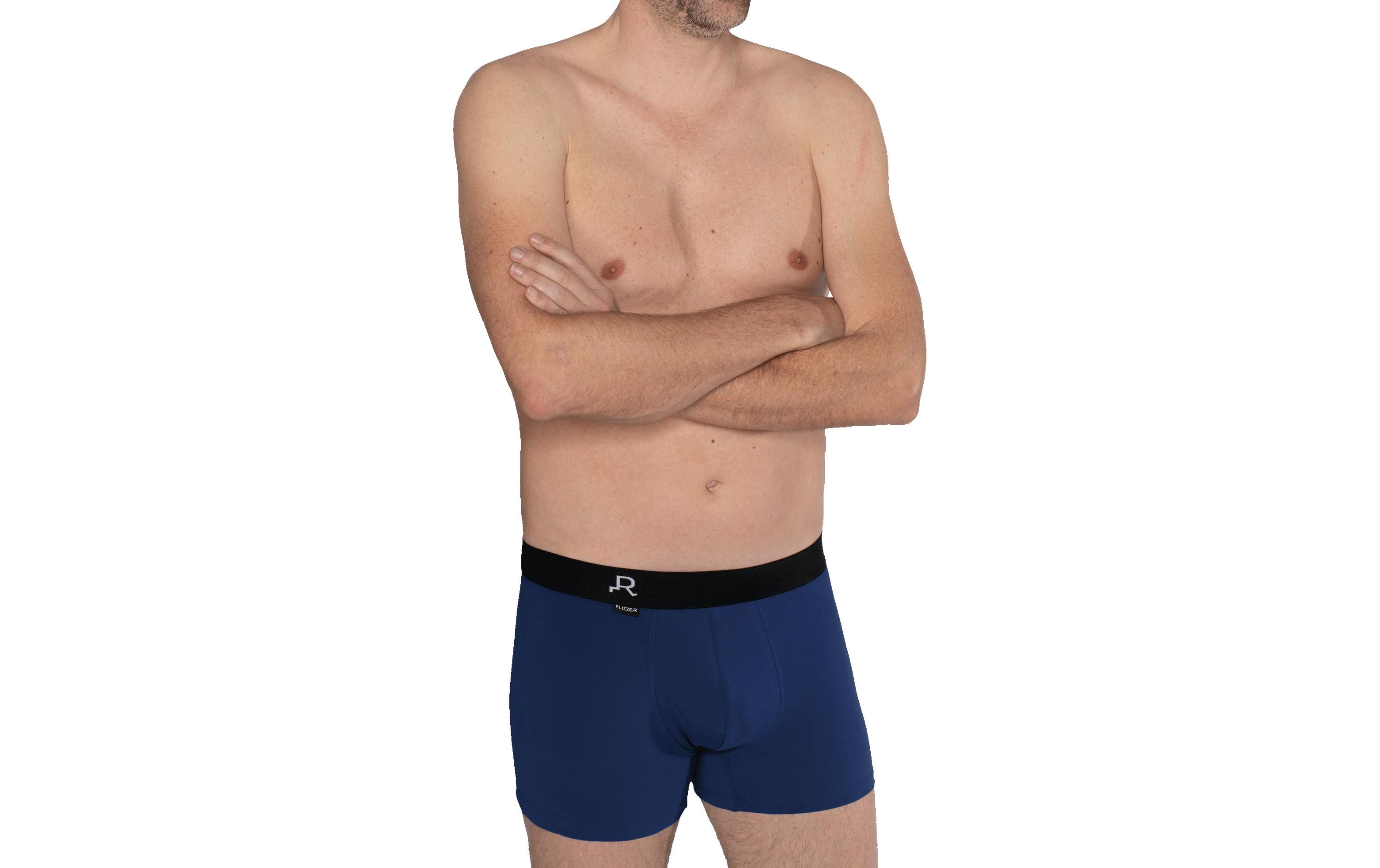 FLIZZER Unterhosen Trunk MIX 6er Pack Blau/Grau/Schwarz, S