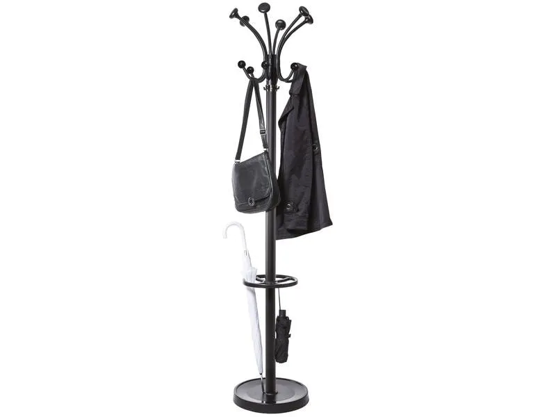 Maul Garderobenständer Nubis Schwarz, H: 176 cm Maul Garderobenständer Nubis Schwarz, H: 176 cm