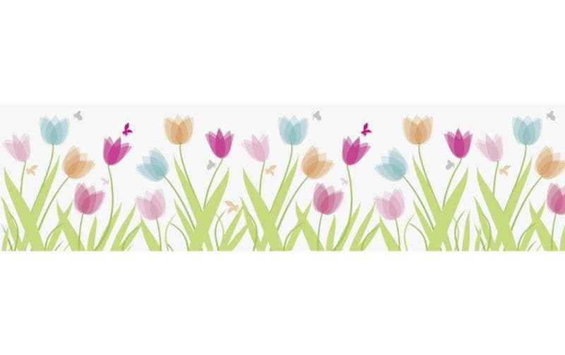 Heyda Fensterbild Tulpen 1 Stück, Mehrfarbig