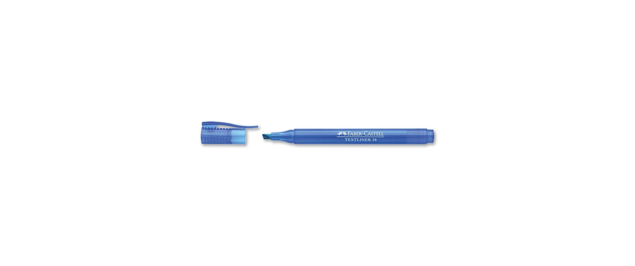 Faber-Castell Textmarker 38 Blau Faber-Castell Textmarker 38 Blau