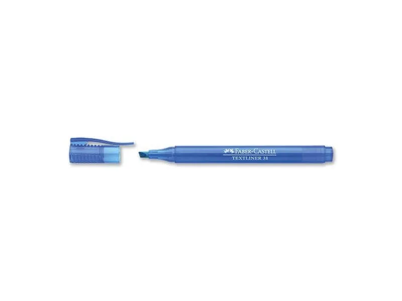 Faber-Castell Textmarker 38 Blau Faber-Castell Textmarker 38 Blau