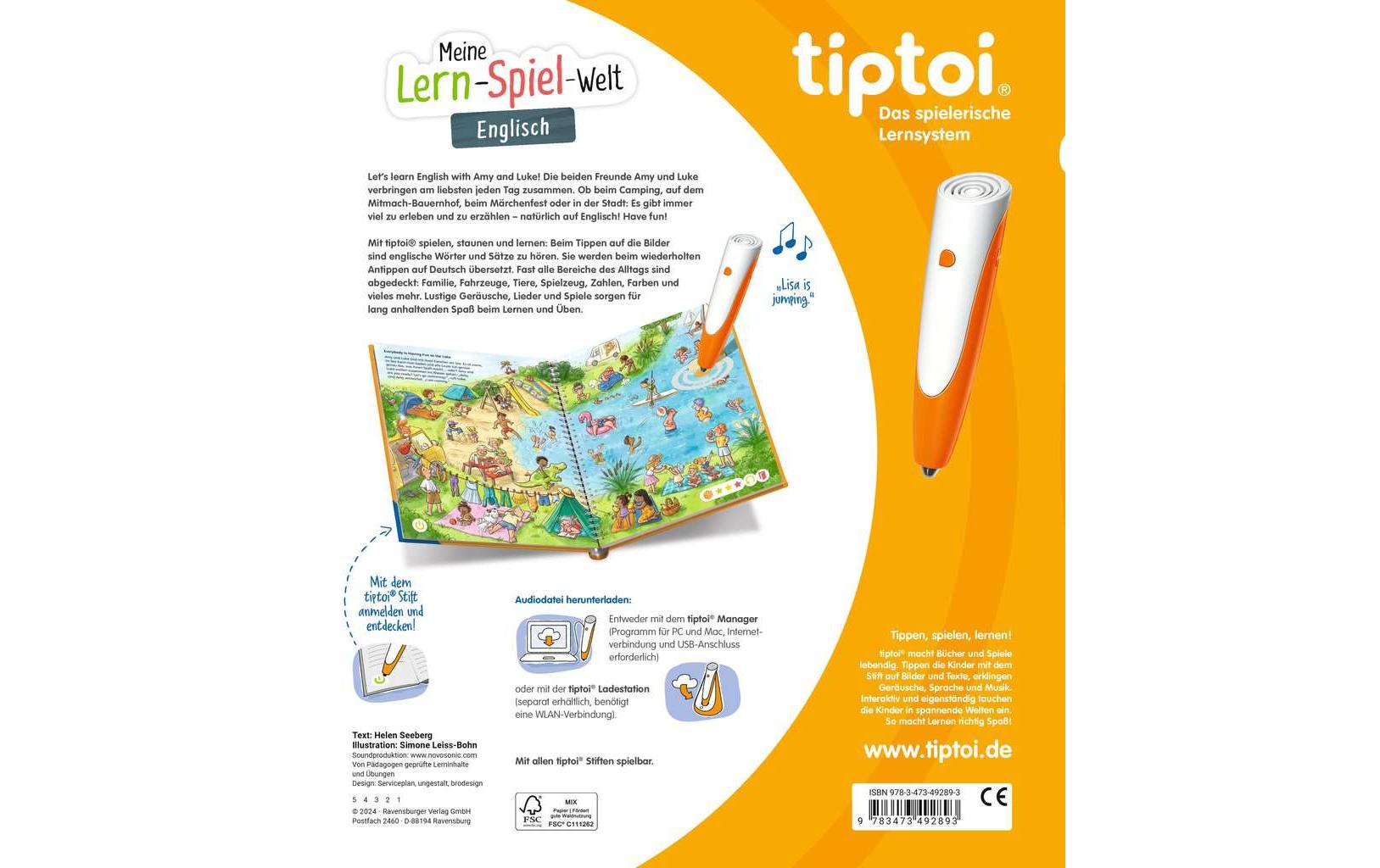 tiptoi Lernbuch Meine Lern-Spiel-Welt: Englisch