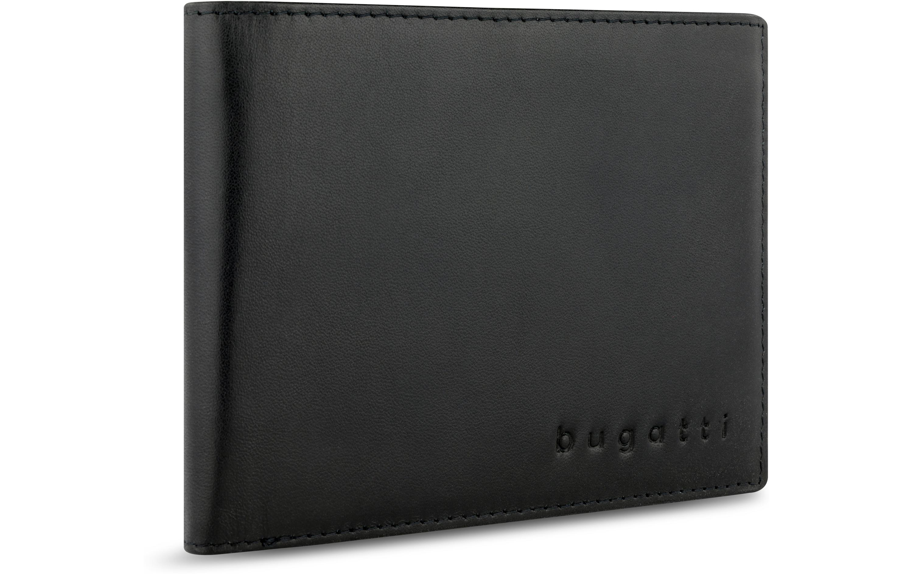 Bugatti Portemonnaie Super Slim RFID - Scheintasche Schwarz