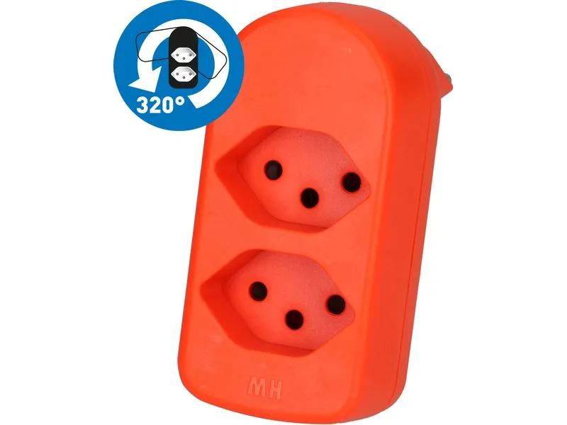 Max Hauri Abzweigstecker maxADAPTturn 2x Typ 13 Max Hauri Abzweigstecker maxADAPTturn 2x Typ 13