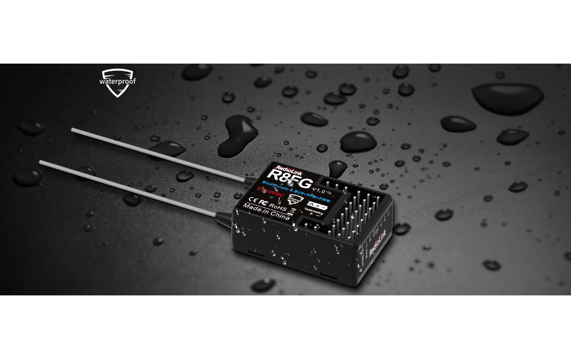 RadioLink Empfänger R8FG mit Gyro 8-Kanal